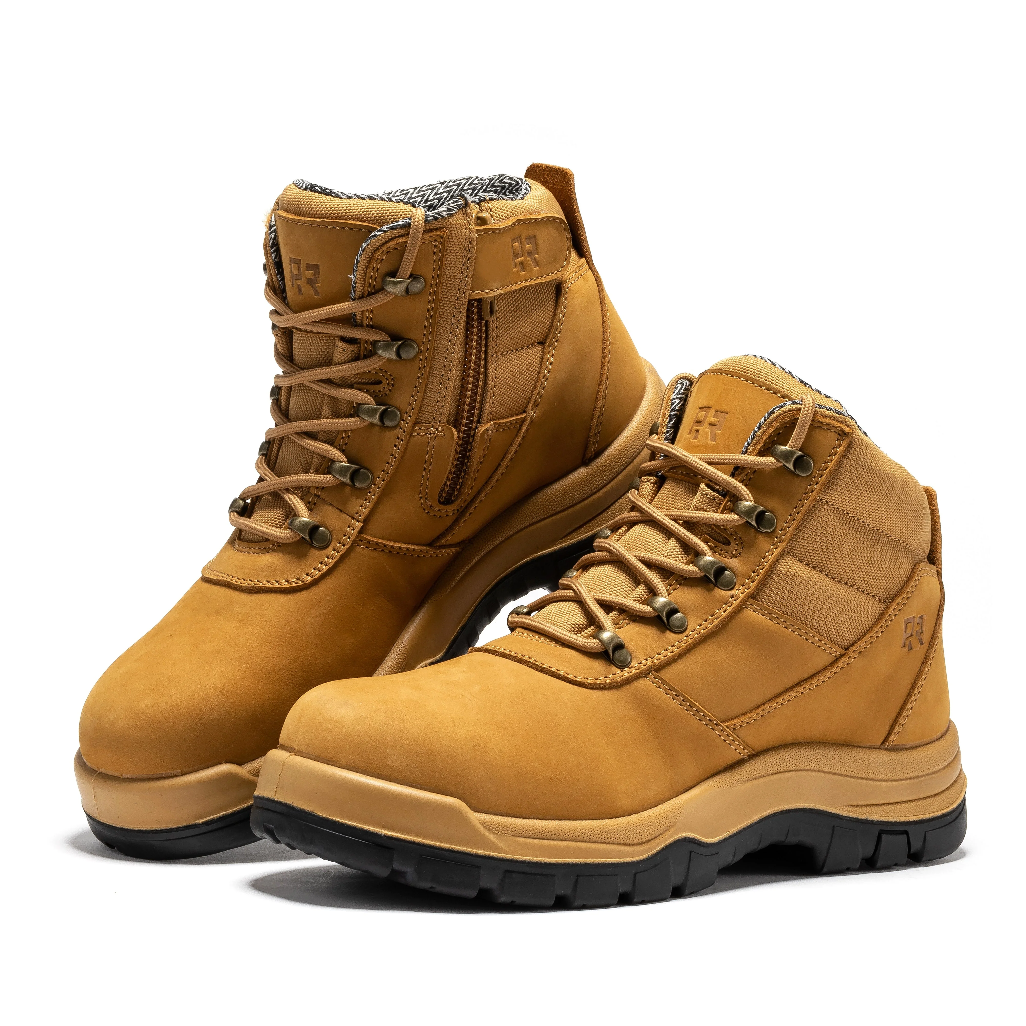 Avalon Black 6 Inch Zip-sided Composite Toe Leather Work Boots CP213BK - Image 14