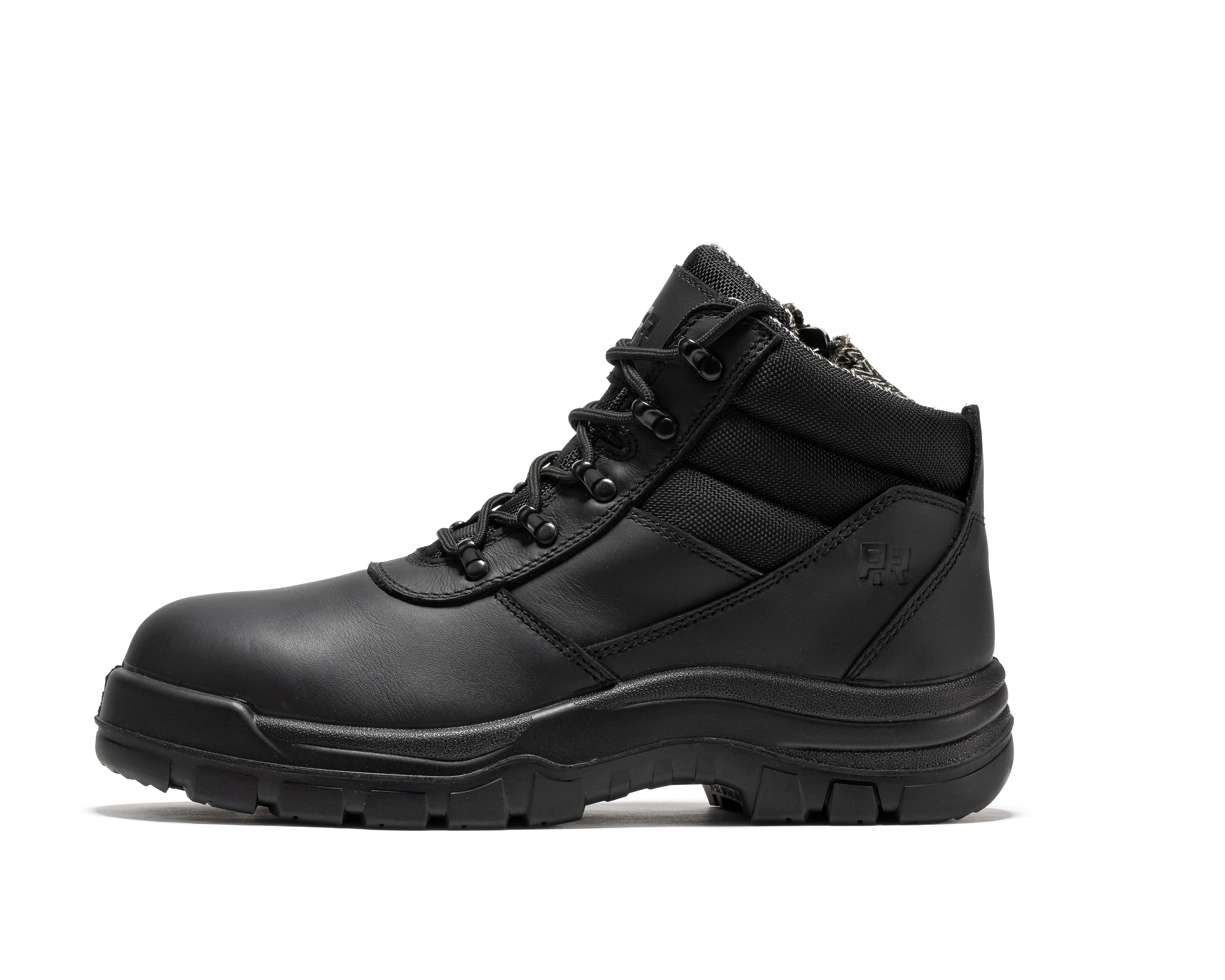 Avalon Black 6 Inch Zip-sided Composite Toe Leather Work Boots CP213BK - Image 5