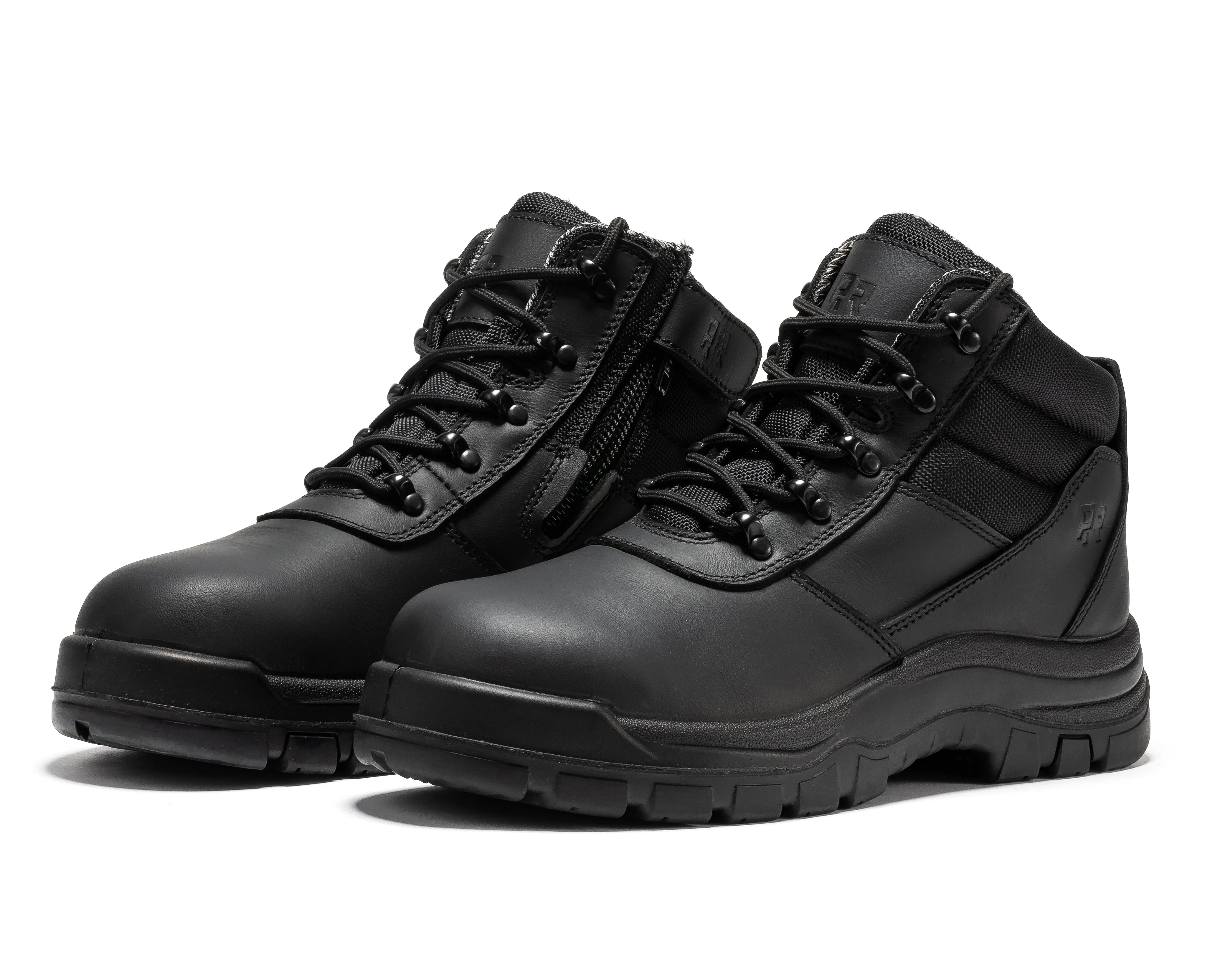 Avalon Black 6 Inch Zip-sided Composite Toe Leather Work Boots CP213BK - Image 8