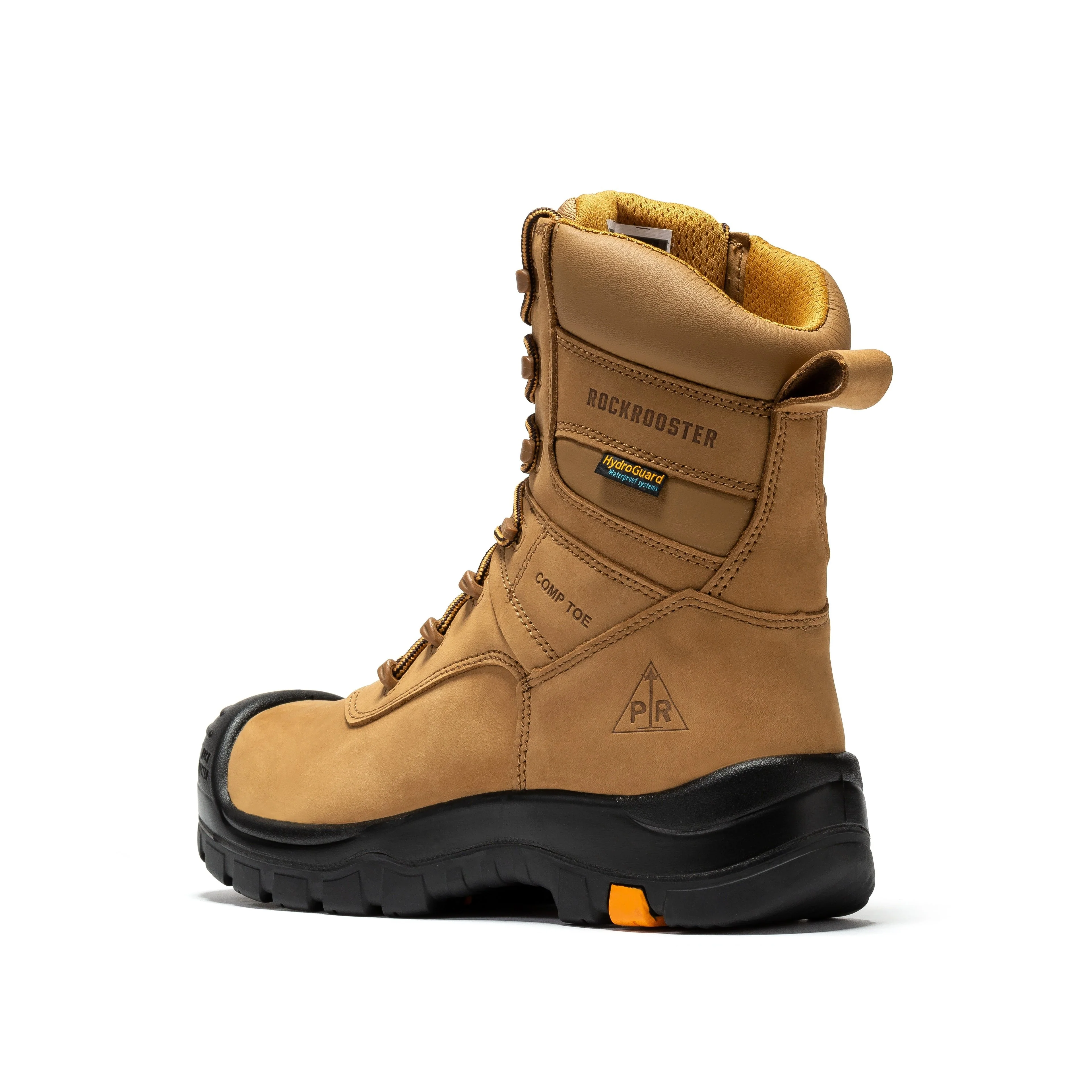 Beaufort Men's Brown 8 inch Waterproof Composite Toe Work Boots AK831 - Image 2