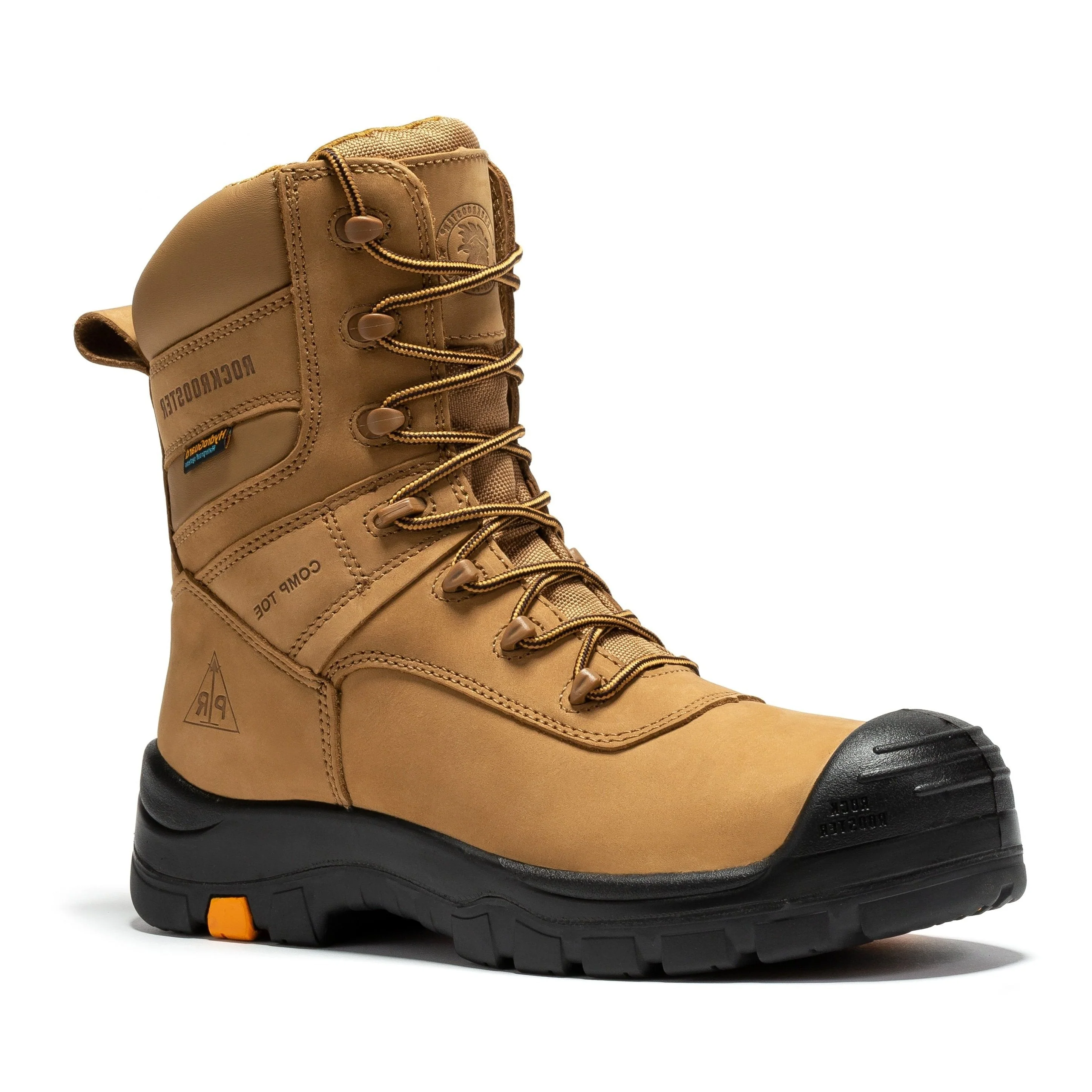 Beaufort Men's Brown 8 inch Waterproof Composite Toe Work Boots AK831 - Image 3