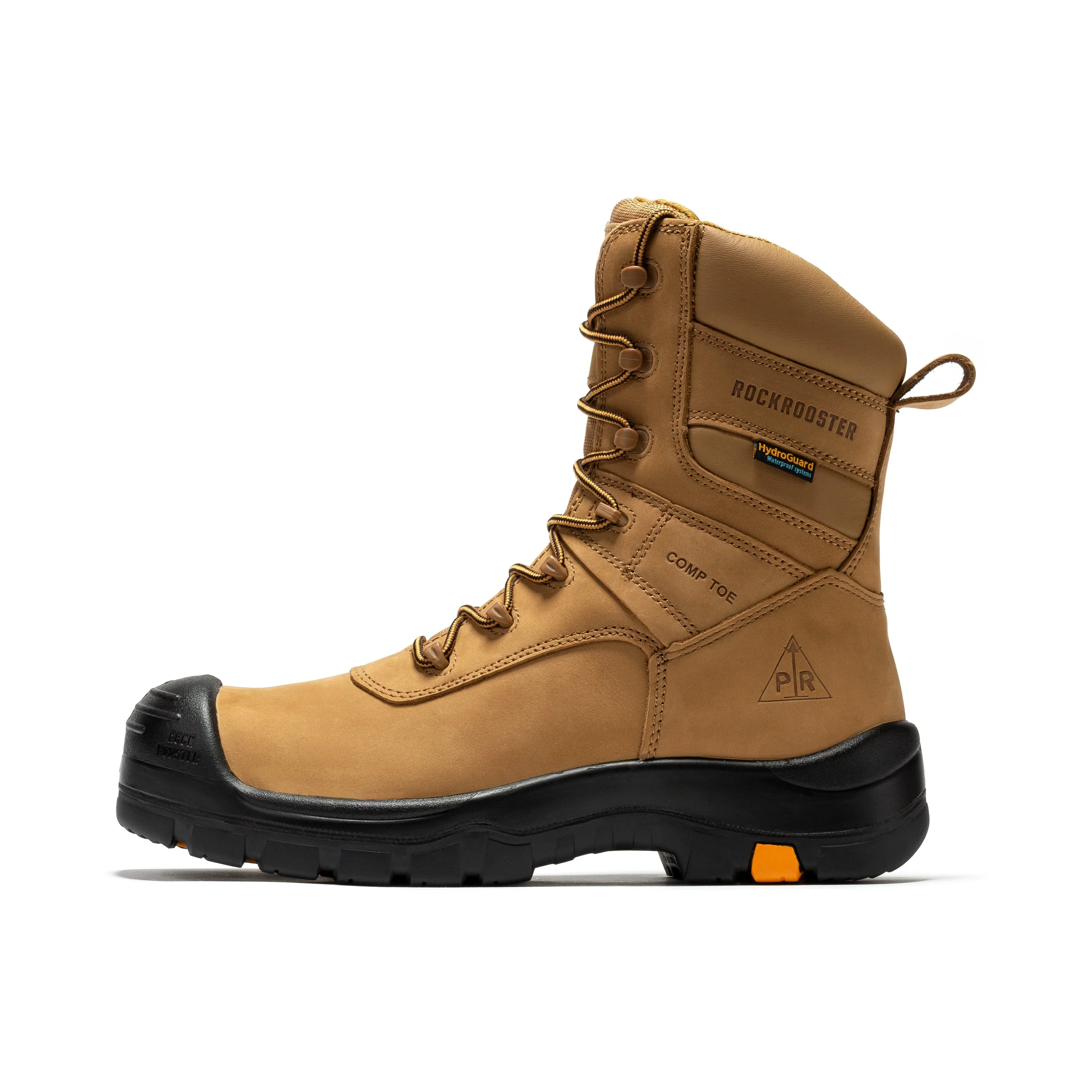 Beaufort Men's Brown 8 inch Waterproof Composite Toe Work Boots AK831 - Image 4