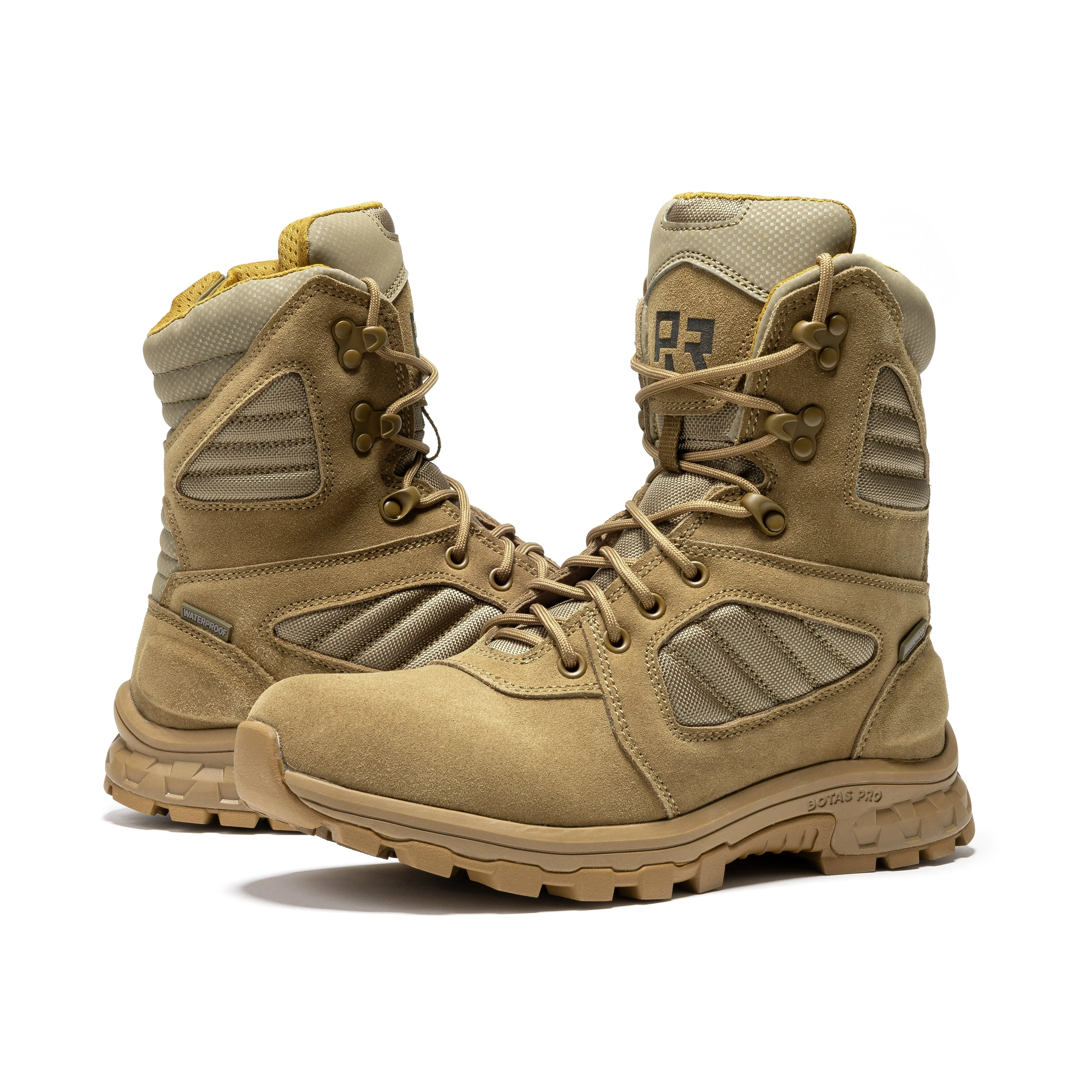 Burano Coyote 8 inch Suede Leather Waterproof Tactical & Military Boots AB540 - Image 7