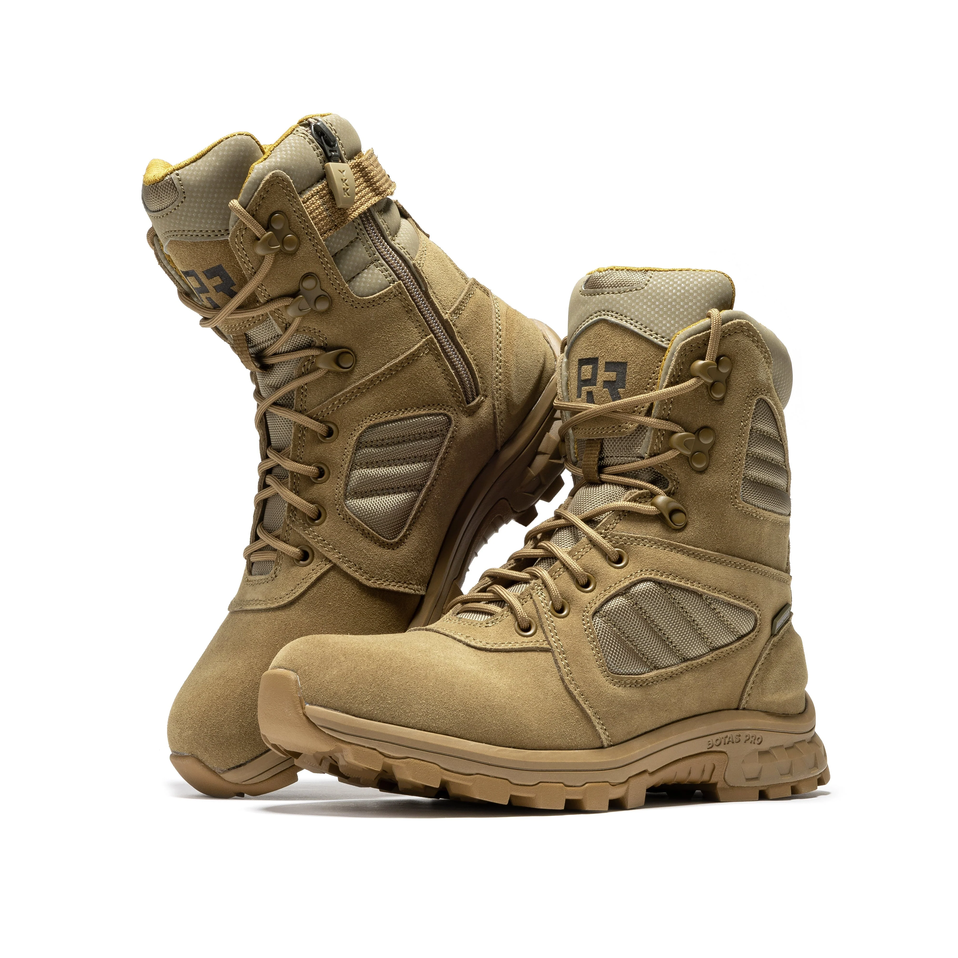 Burano Coyote 8 inch Suede Leather Waterproof Tactical & Military Boots AB540 - Image 8