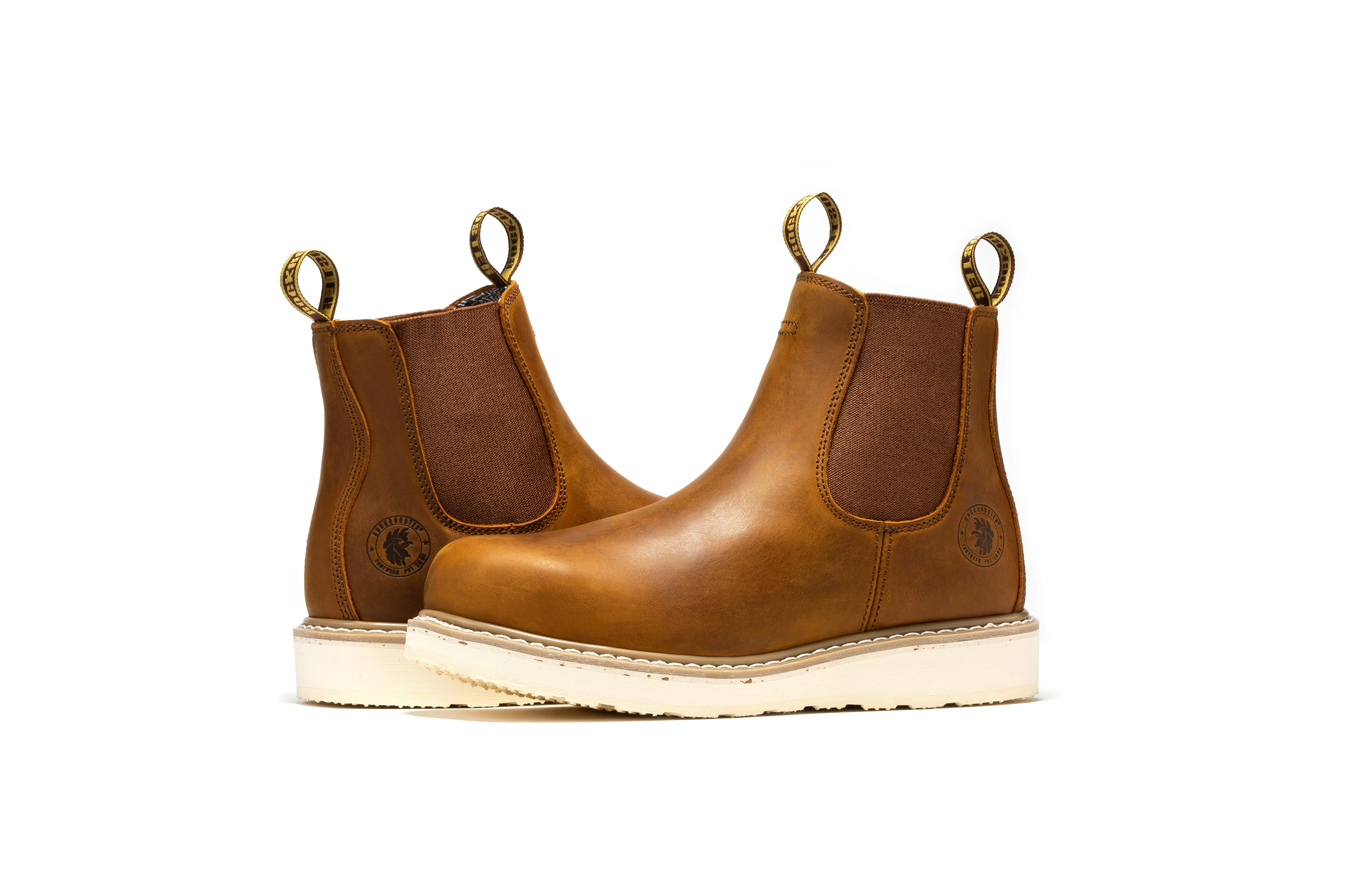 Capitola Men's 6 inch Brown Wedge Work Boots SAP102 - Image 9