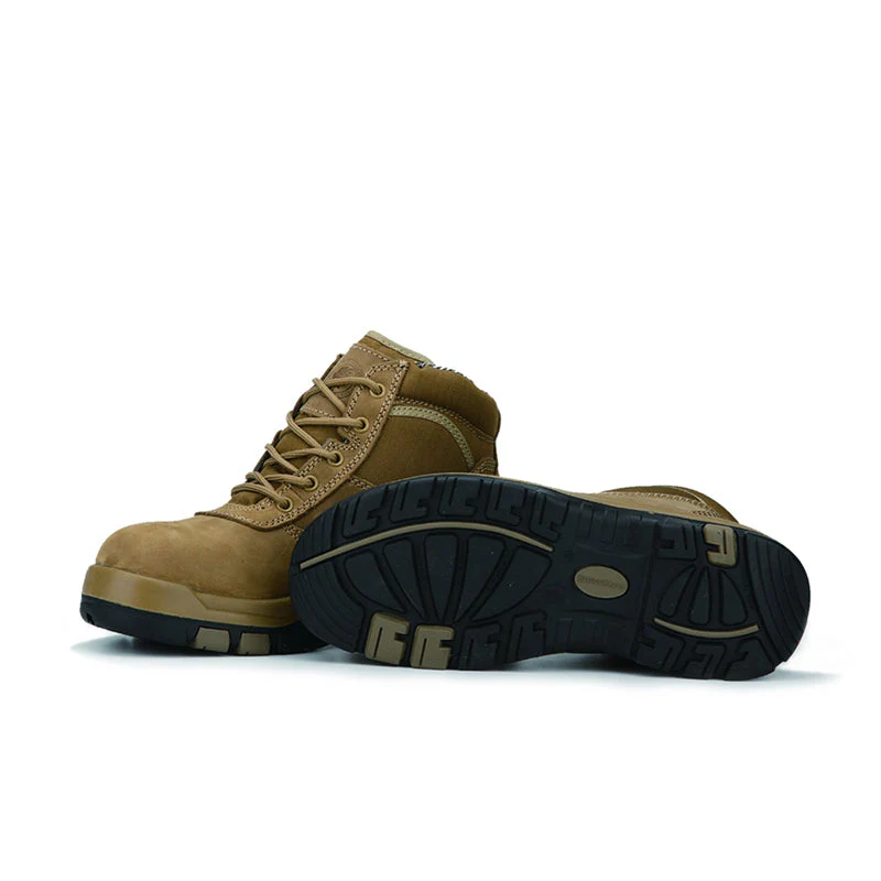 Cortez Brown 6 Inch Steel Toe Leather Work Boots AK250 - Image 6