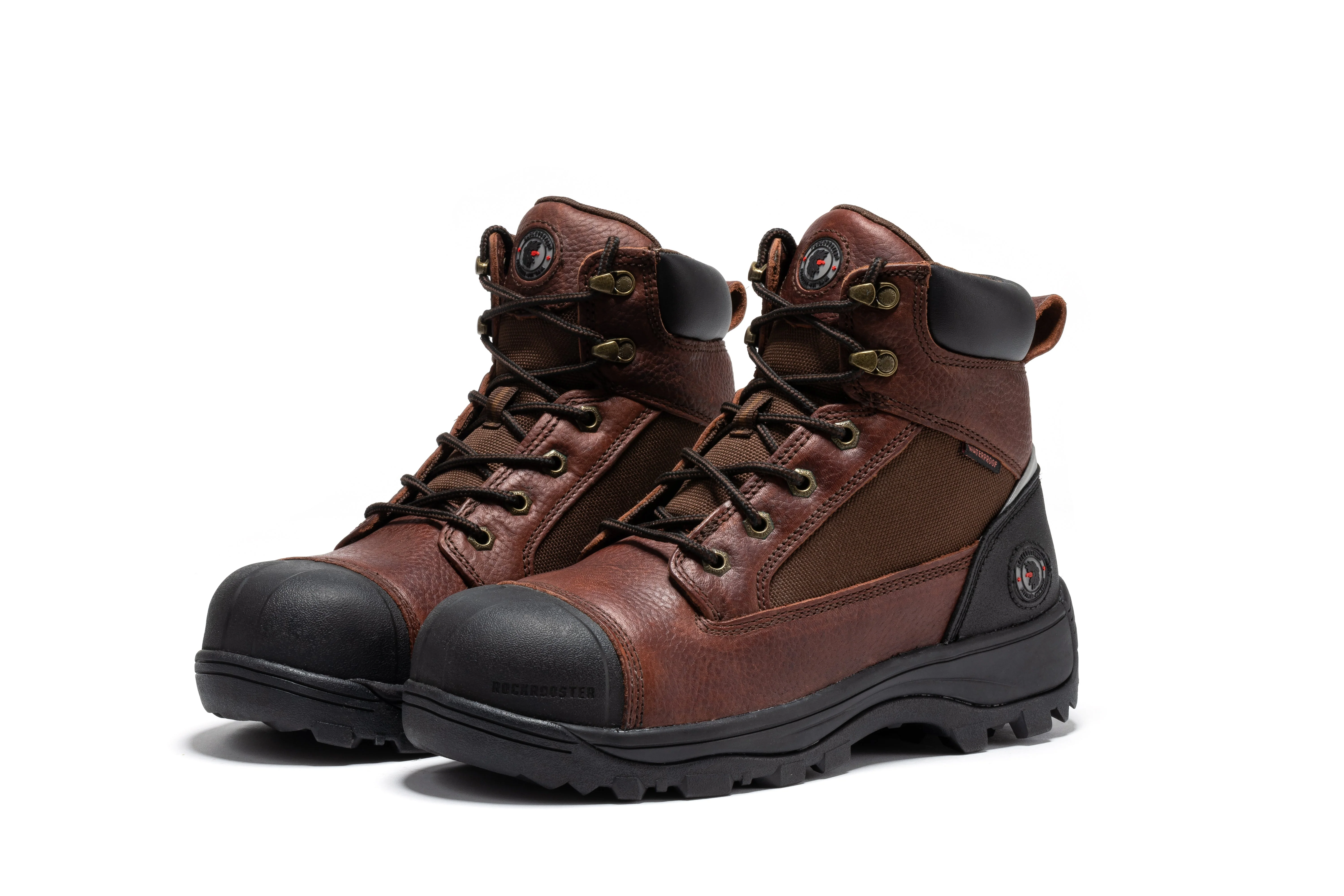 Daviston 6 inch Brown Composite Toe Waterproof Work Boots AT872 - Image 11