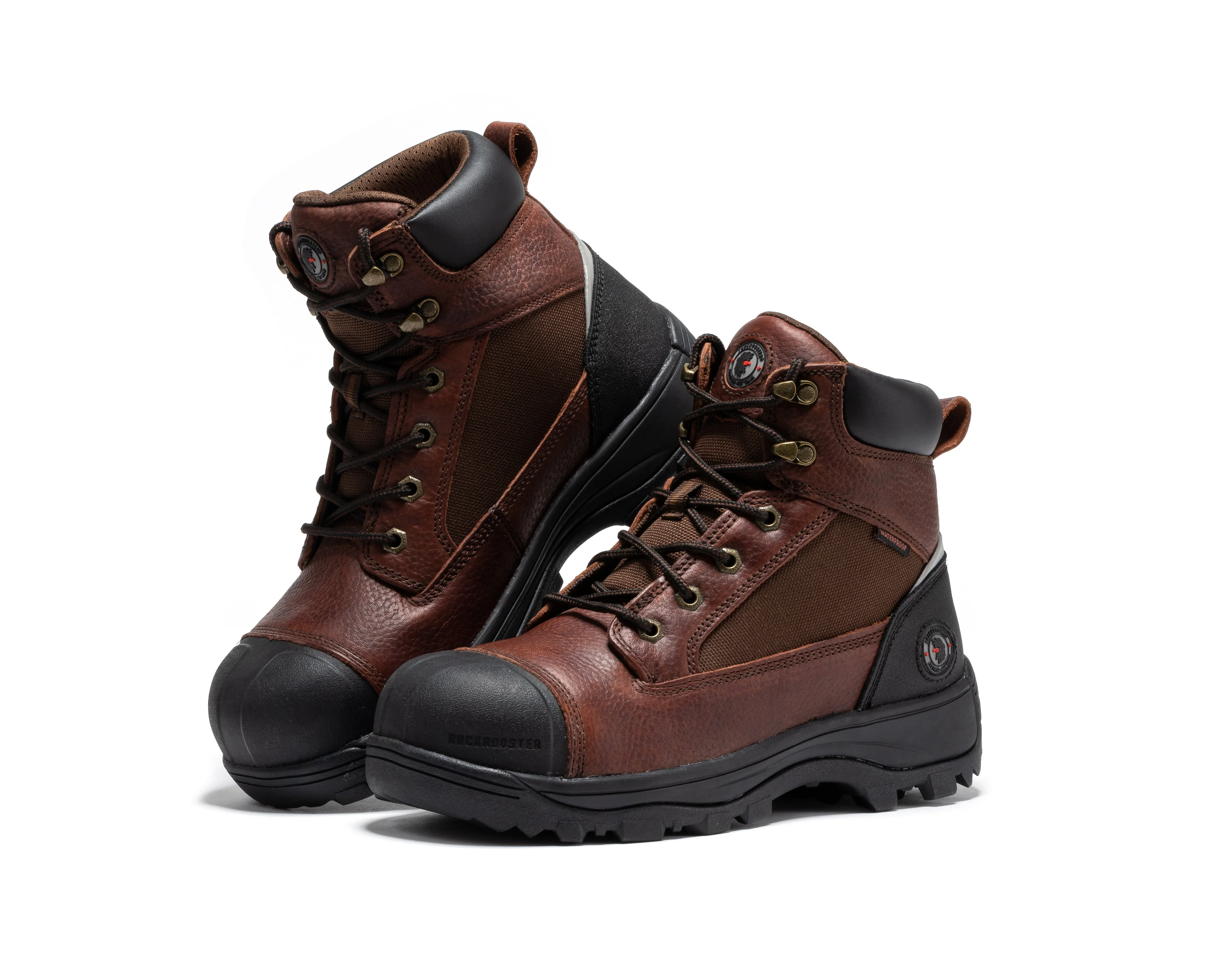 Daviston 6 inch Brown Composite Toe Waterproof Work Boots AT872 - Image 12