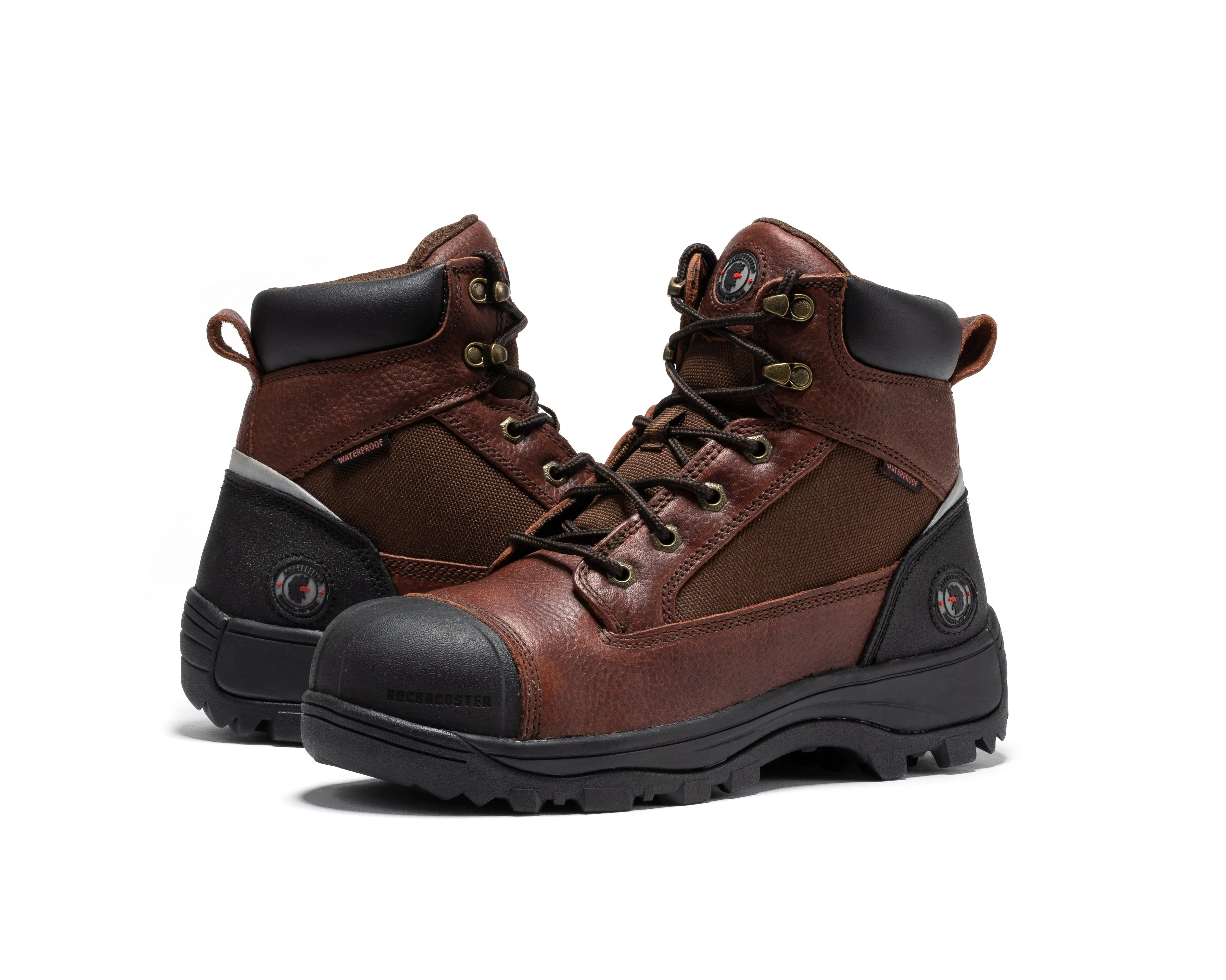Daviston 6 inch Brown Composite Toe Waterproof Work Boots AT872 - Image 9
