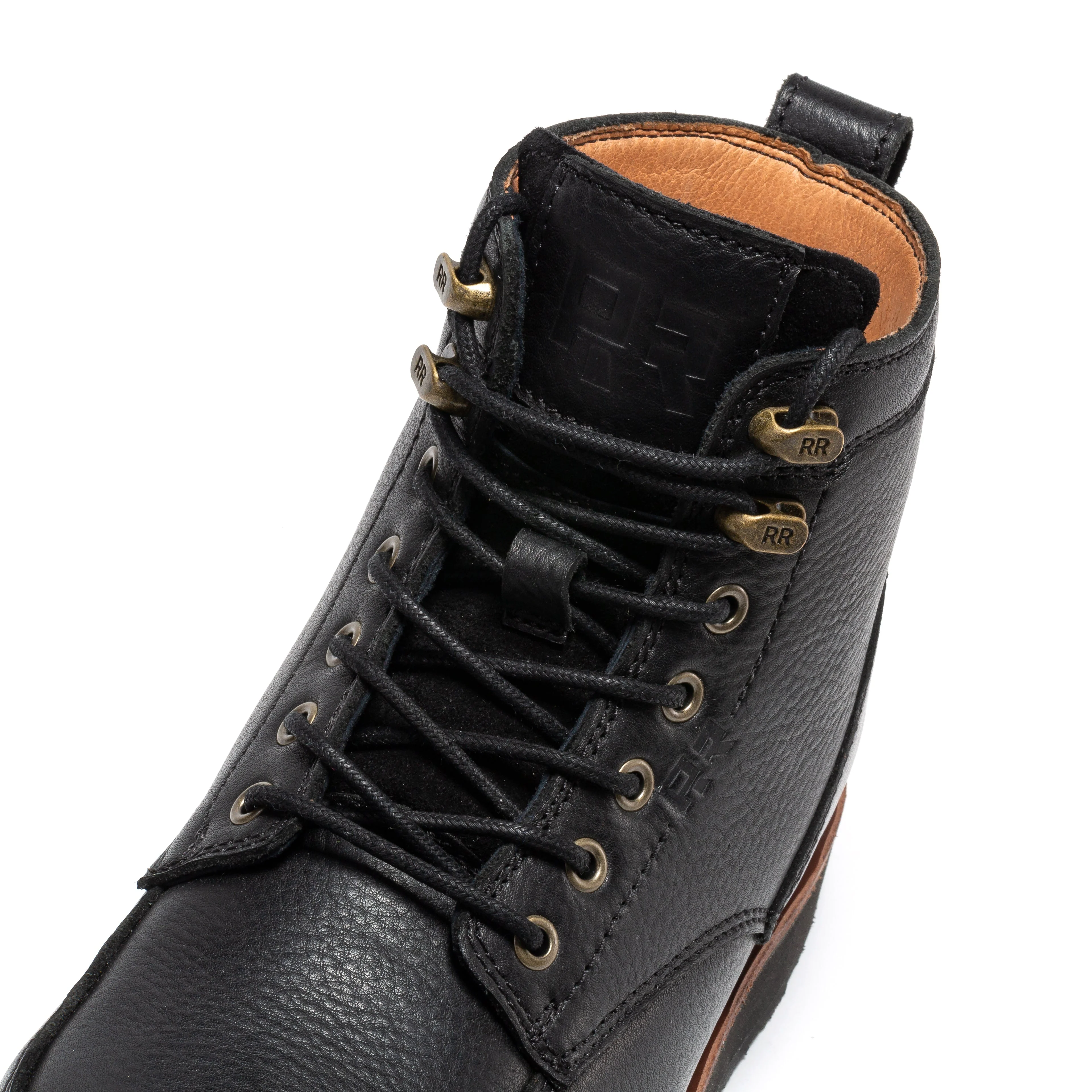 Edgewood Men's 6 Inch Black Steel Toe Wedge Work Boots SAP610BK - Image 5