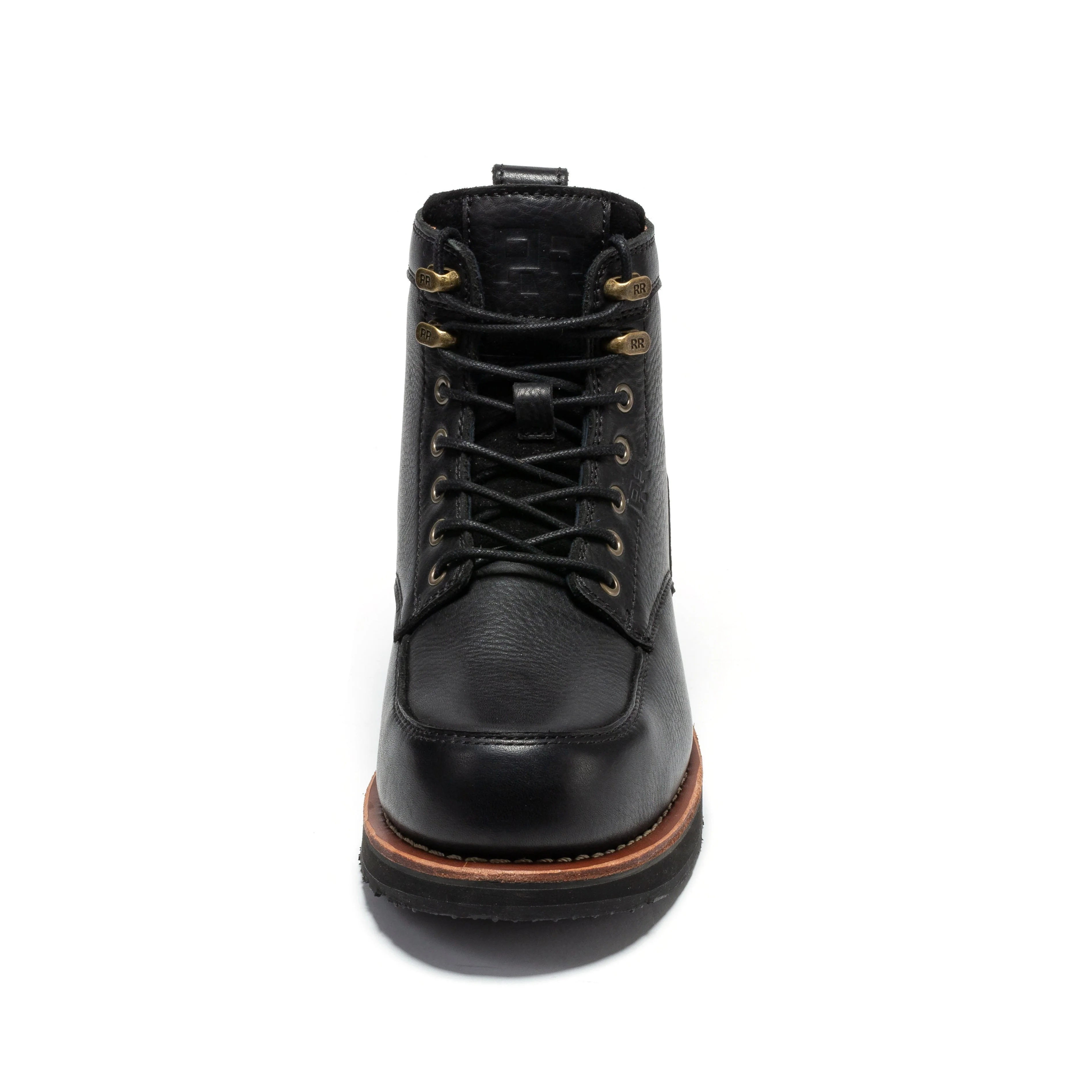 Edgewood Men's 6 Inch Black Steel Toe Wedge Work Boots SAP610BK - Image 9