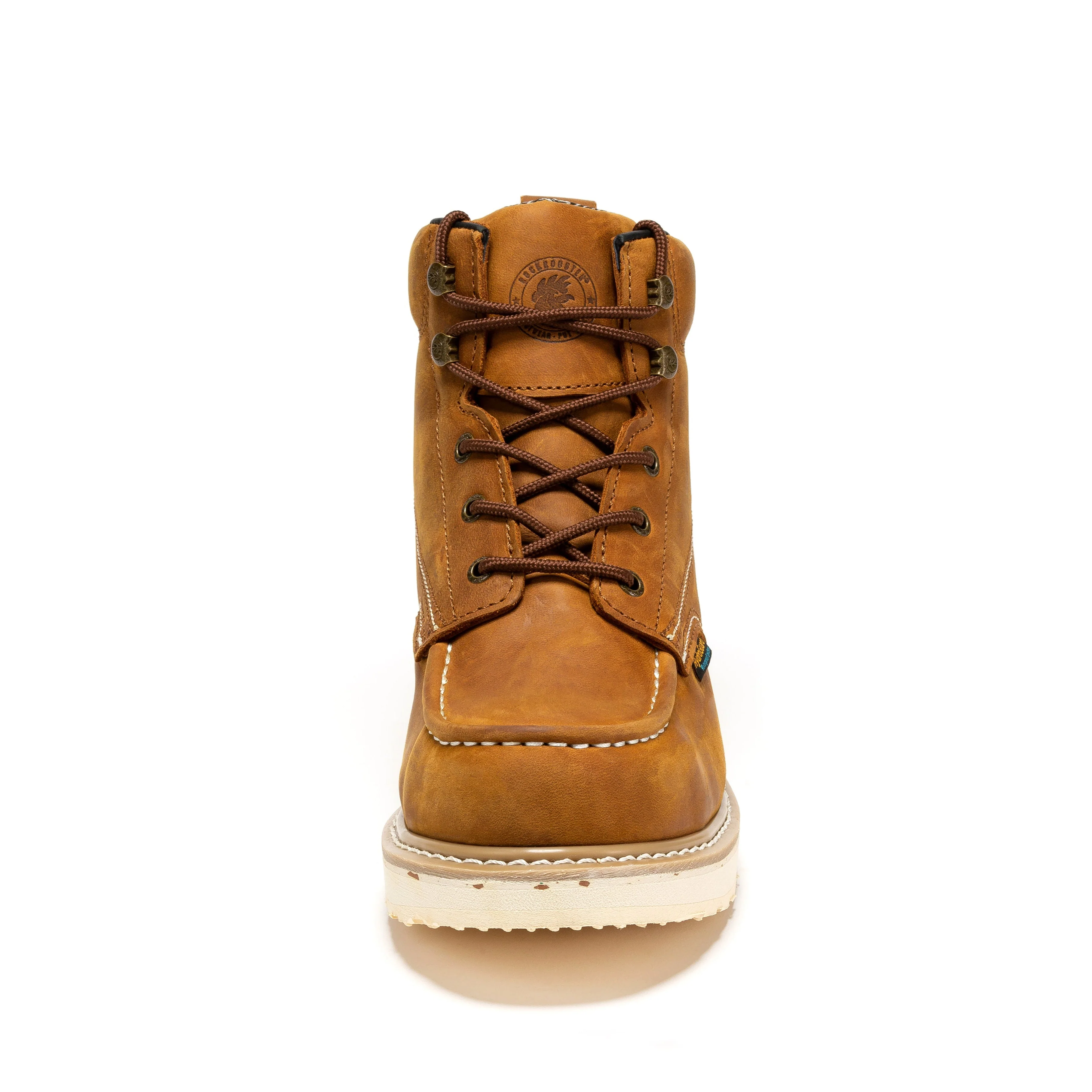 Edgewood Men's 6 inch Brown Steel Toe Waterproof Wedge Work Boots SAP858 - Image 5