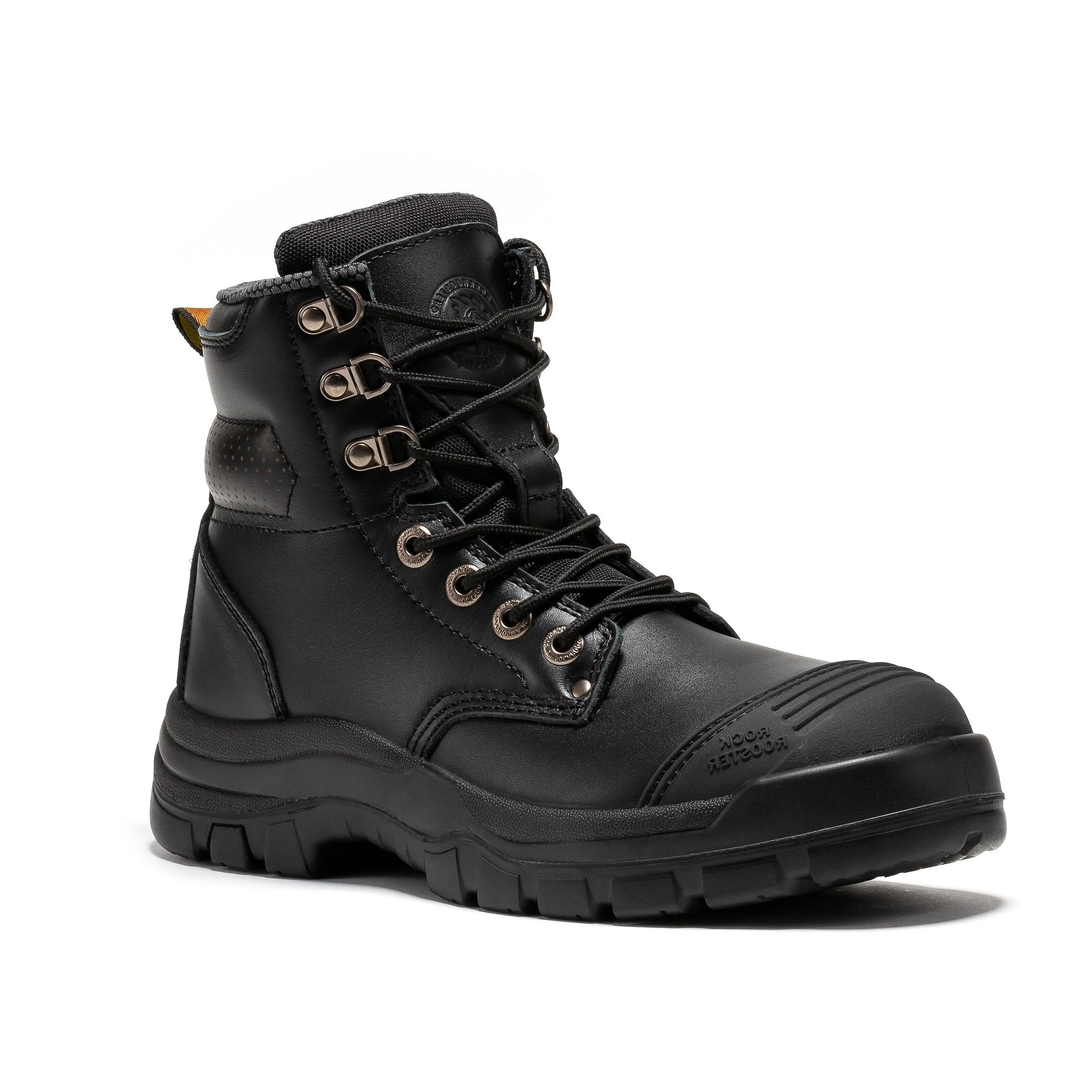 Madison Tan 6 inch Zip-sided Steel Toe Leather Work Boots AK052 - Image 11