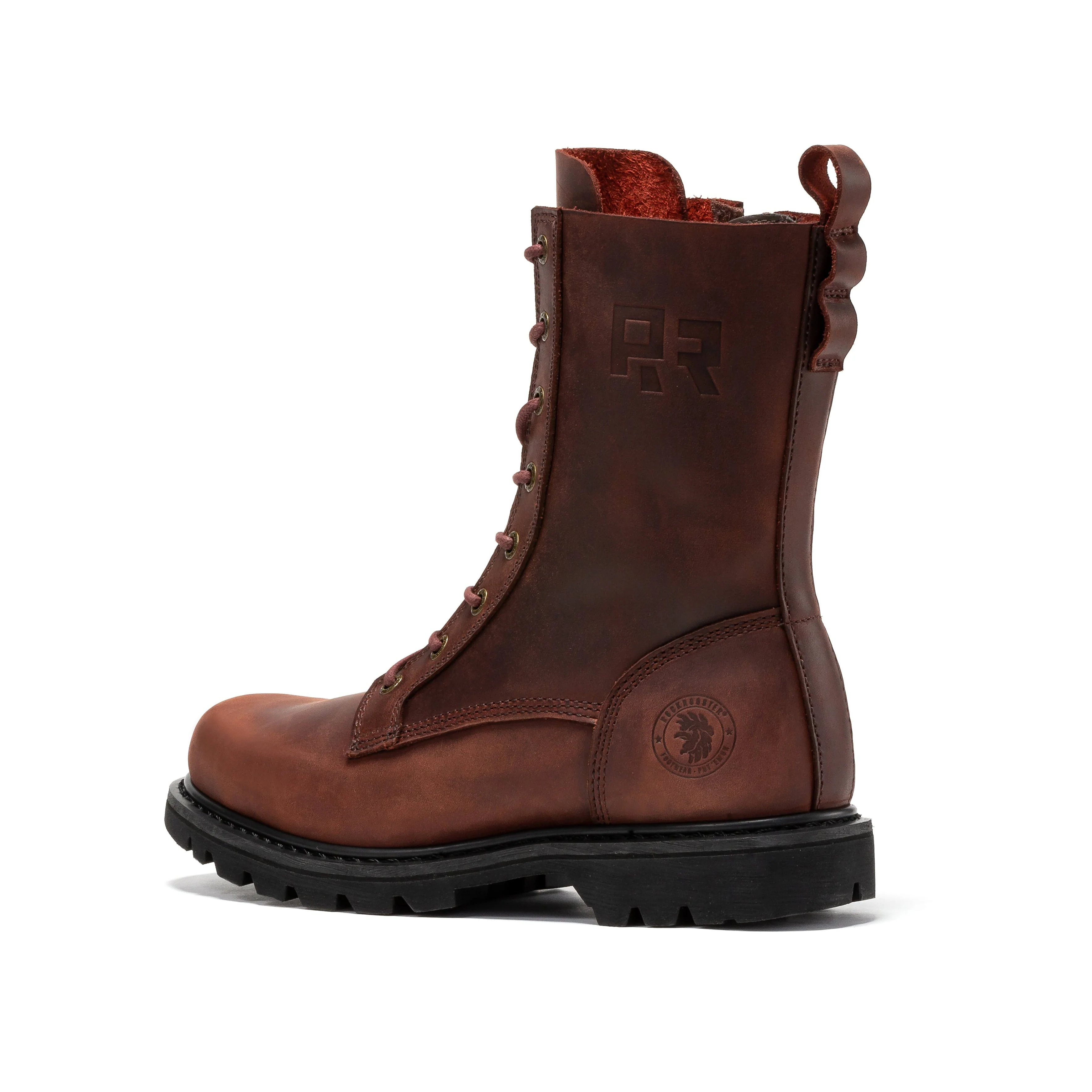Mantua Men's 8 inch Zip-sided Soft Toe Lug Sole Work Boots SAP130 - Image 2