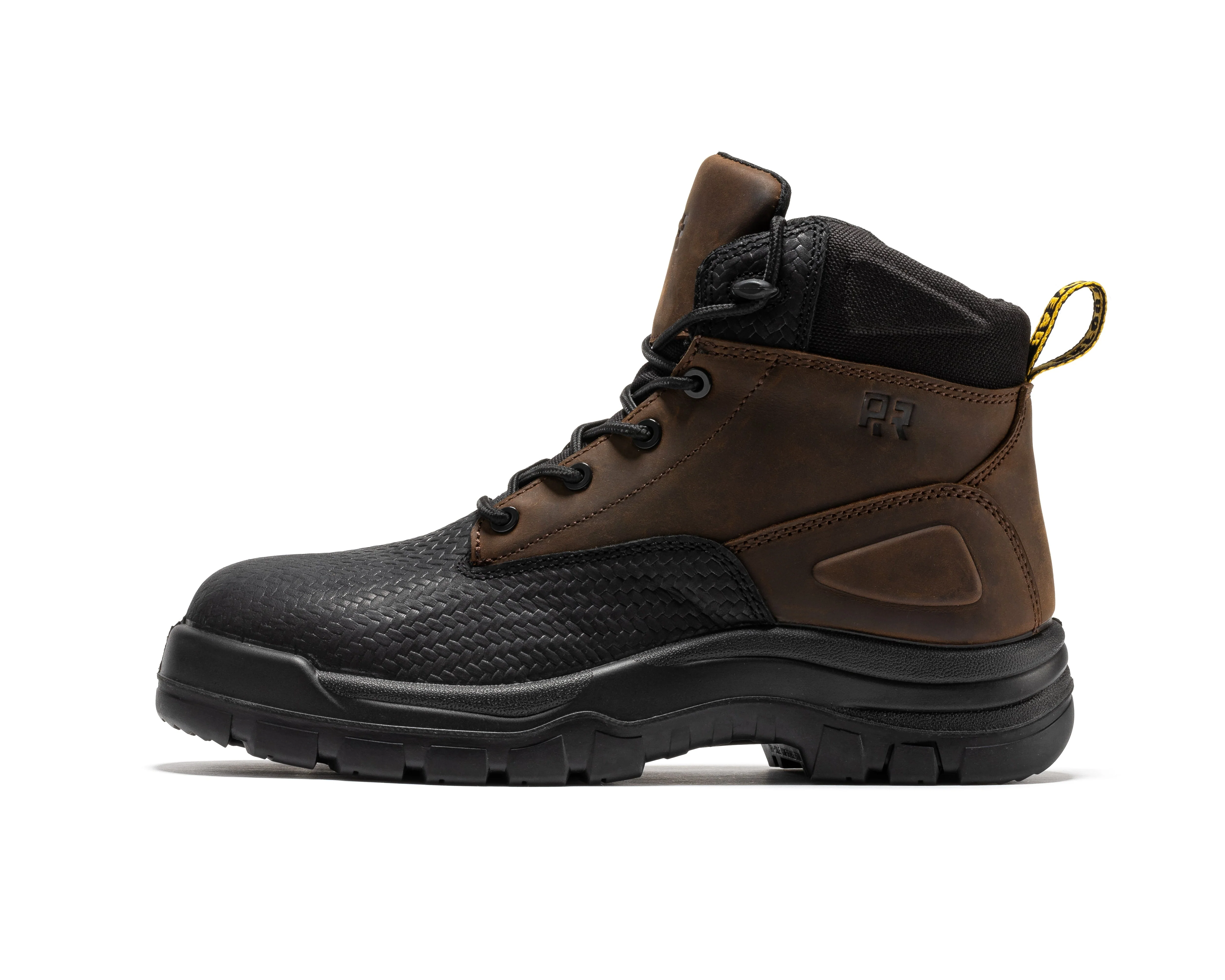 Marfa Brown 6 Inch Waterproof Composite Toe Leather Work Boots CP210 - Image 4