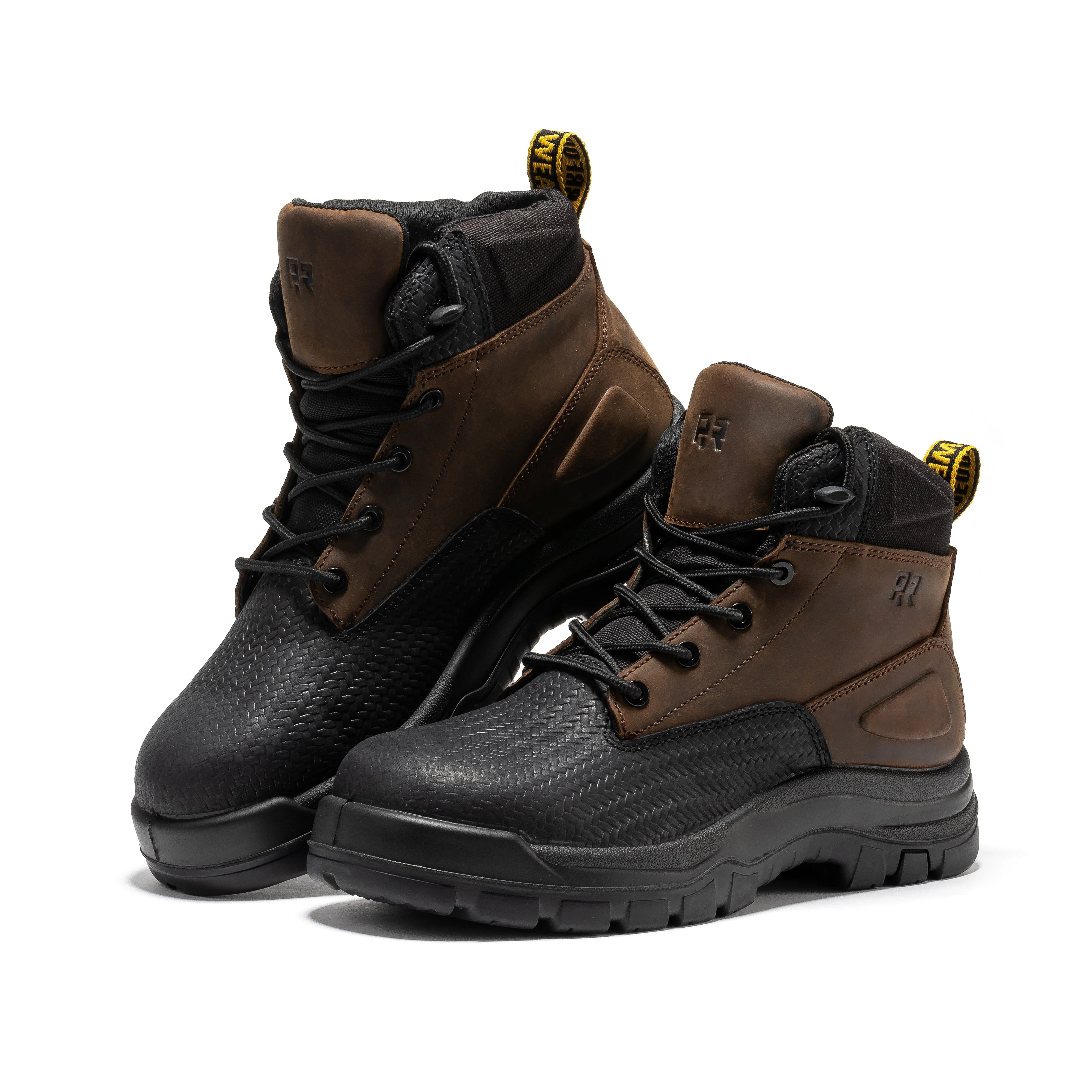 Marfa Brown 6 Inch Waterproof Composite Toe Leather Work Boots CP210 - Image 8