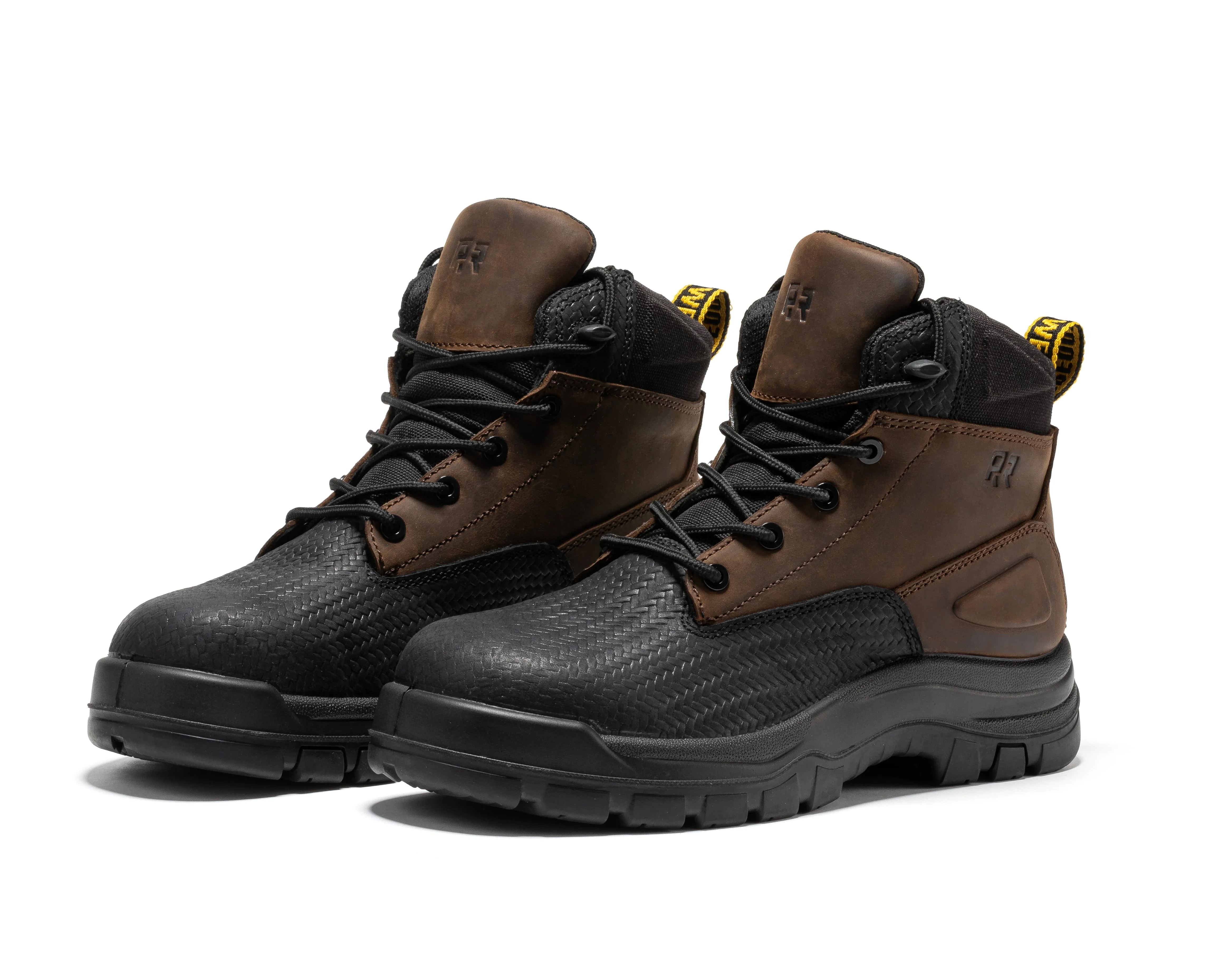Marfa Brown 6 Inch Waterproof Composite Toe Leather Work Boots CP210 - Image 9