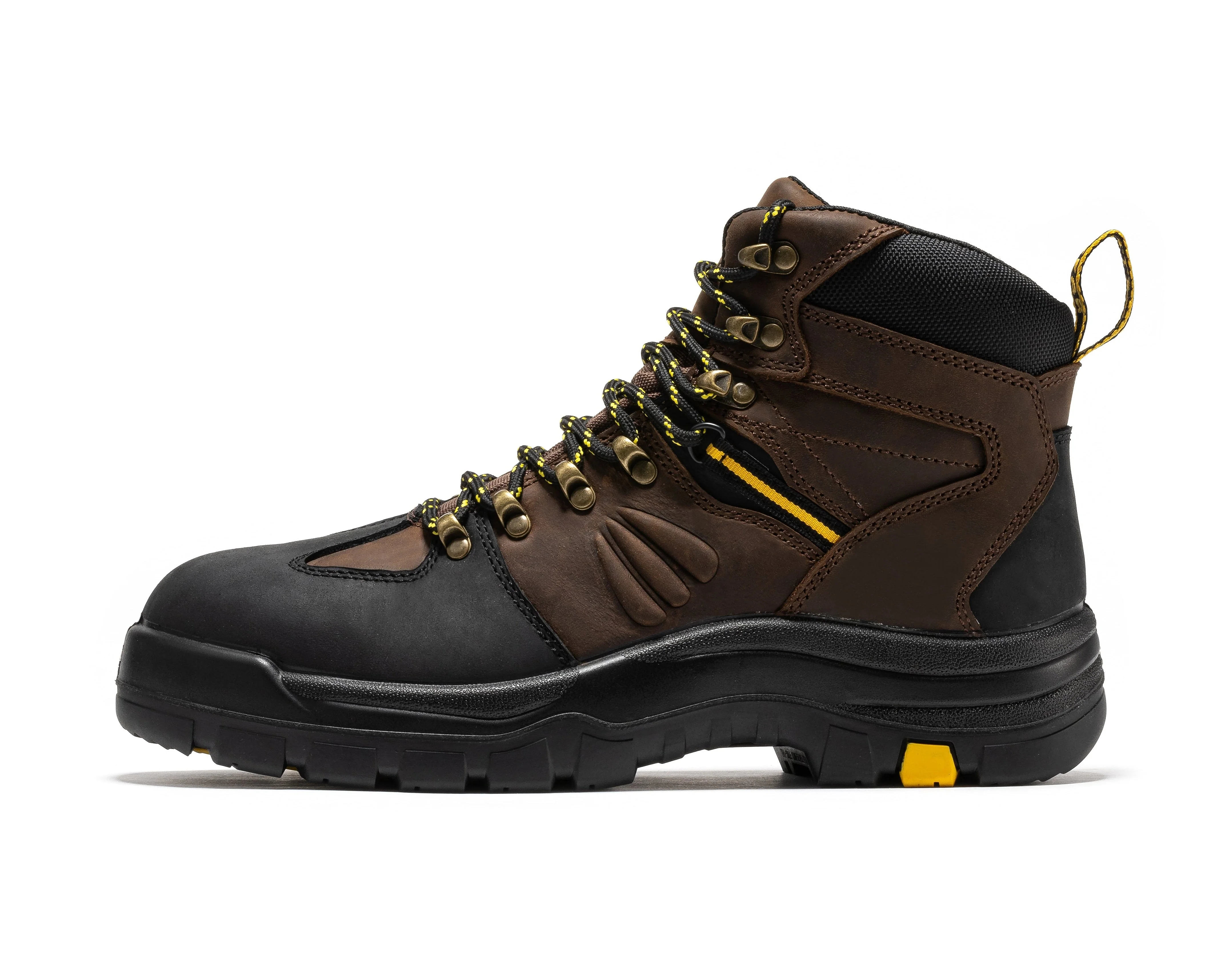 Marfa Brown 6 inch Waterproof Composite Toe Leather Work Boots CP211 - Image 2