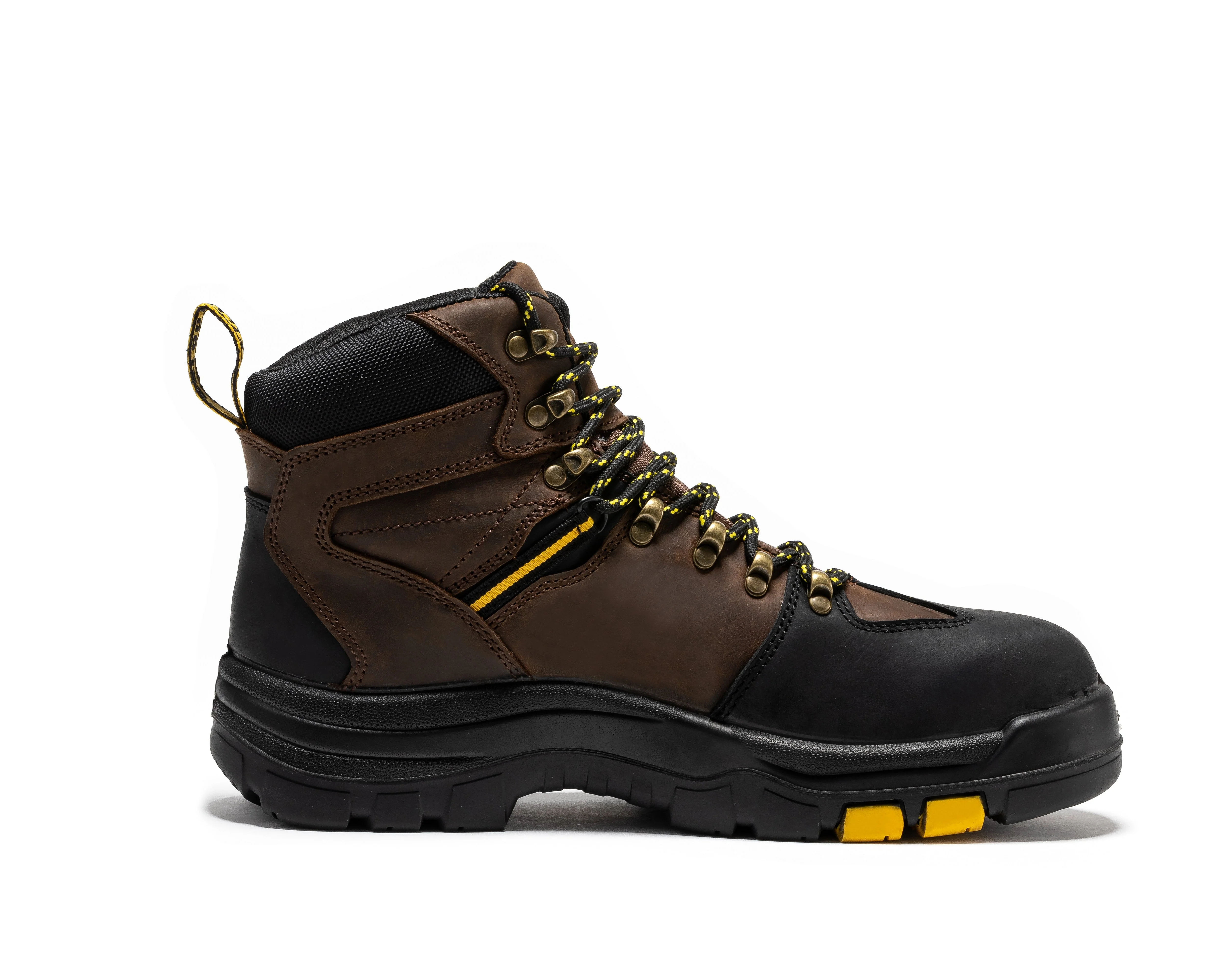 Marfa Brown 6 inch Waterproof Composite Toe Leather Work Boots CP211 - Image 5