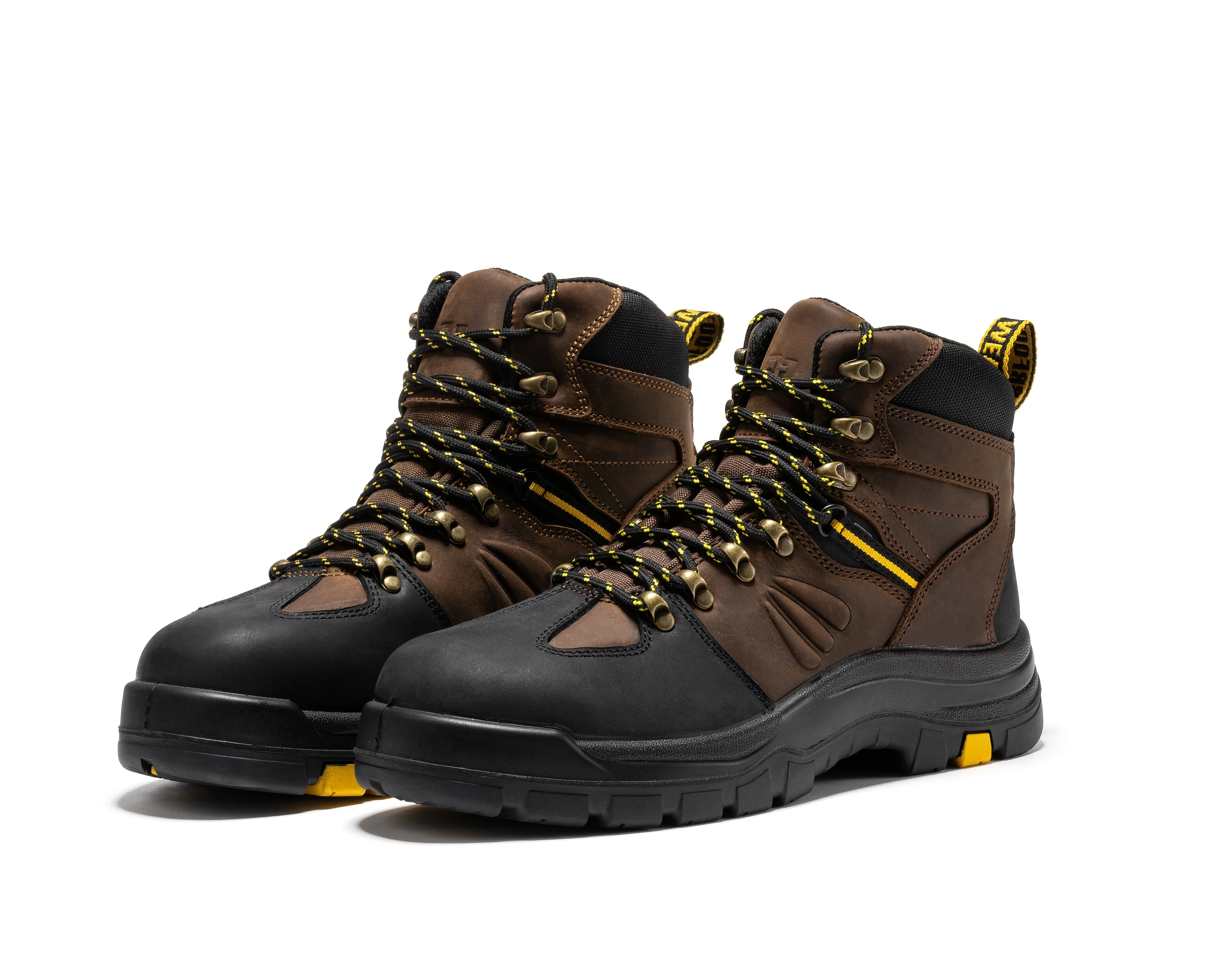 Marfa Brown 6 inch Waterproof Composite Toe Leather Work Boots CP211 - Image 9