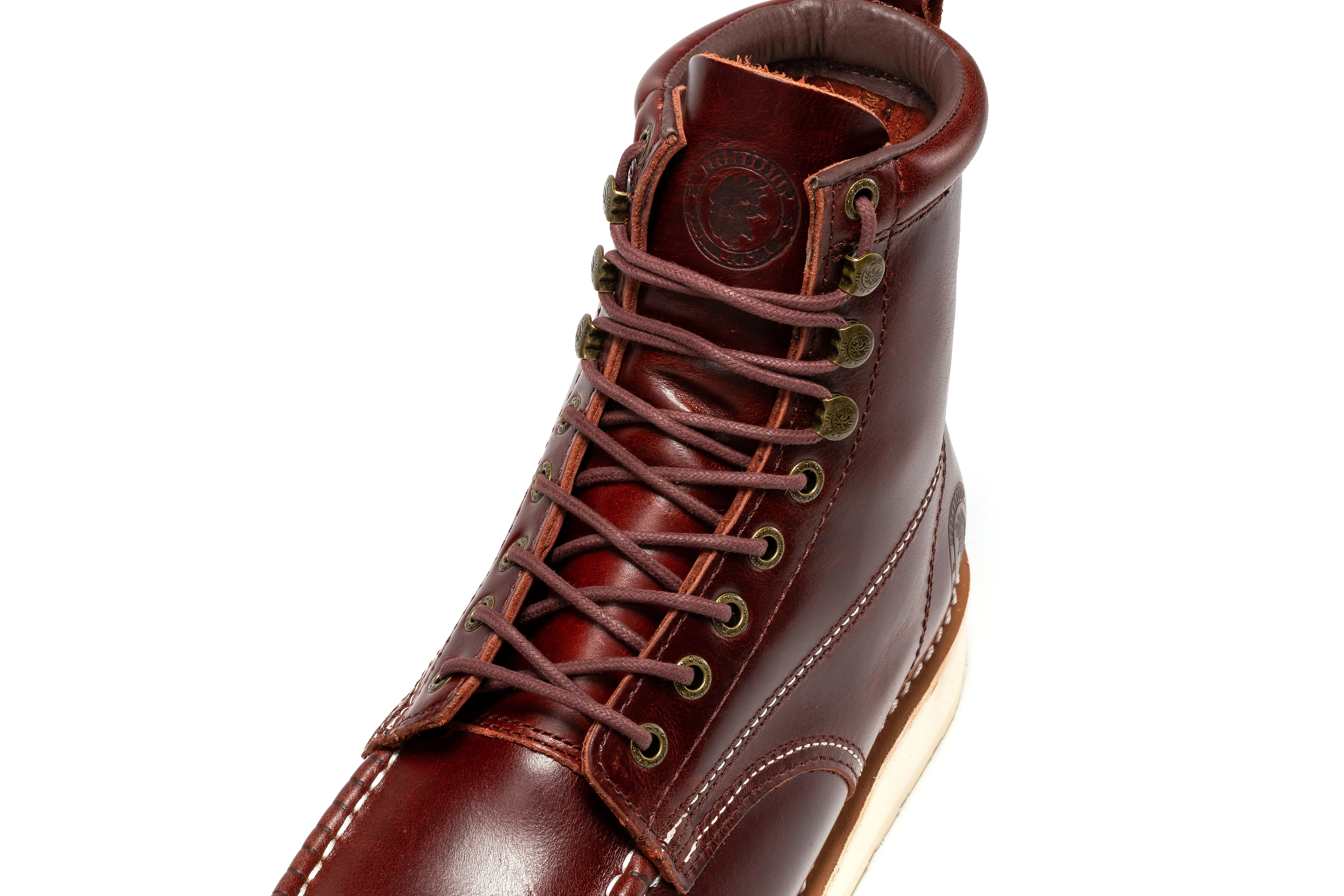 Norwood Cherry Brown Men's 6 inch Soft Toe Wedge Work Boots SAP600 - Image 11