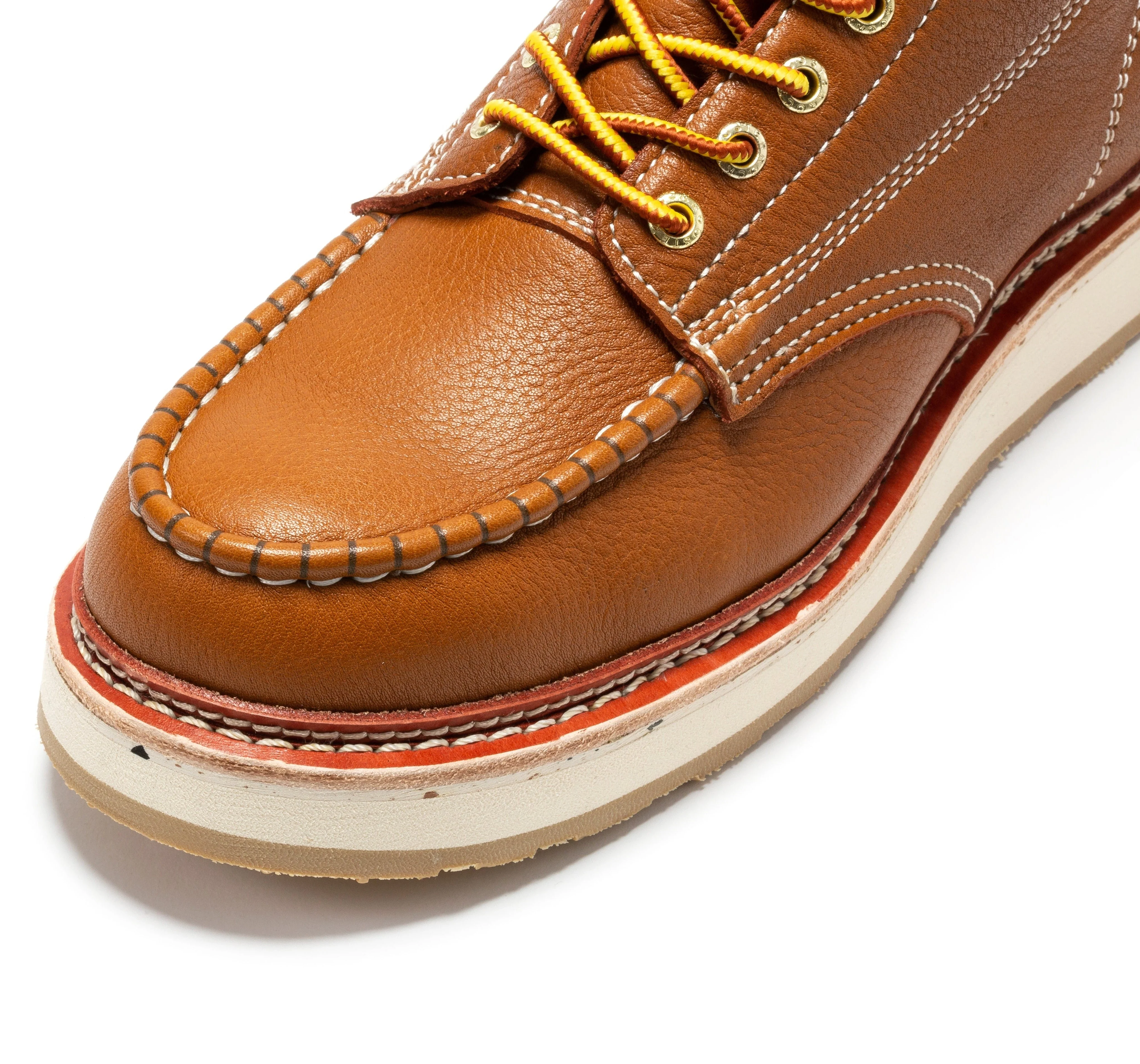 Norwood Men's 6 inch Brown Soft Toe Wedge Work Boots SAP611 - Image 4