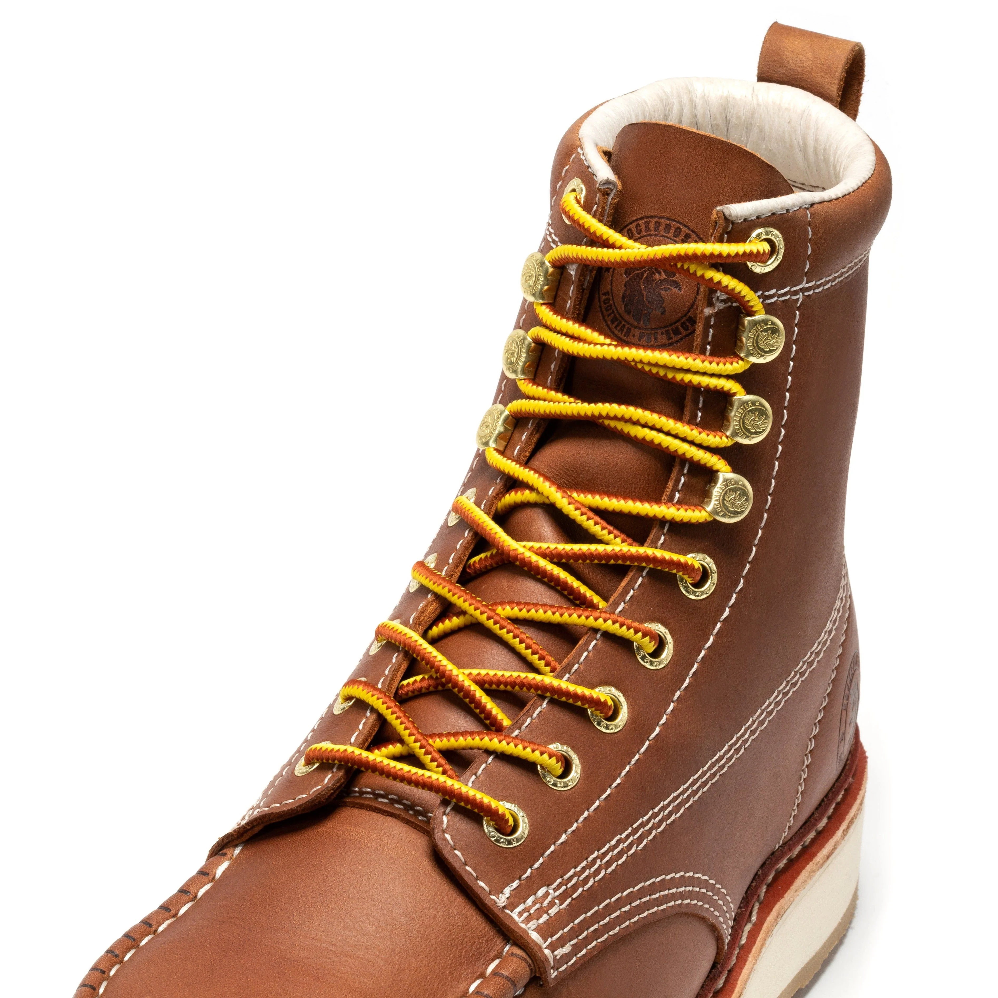 Norwood Men's 6 inch Brown Steel Toe Wedge Work Boots SAP621 - Image 5