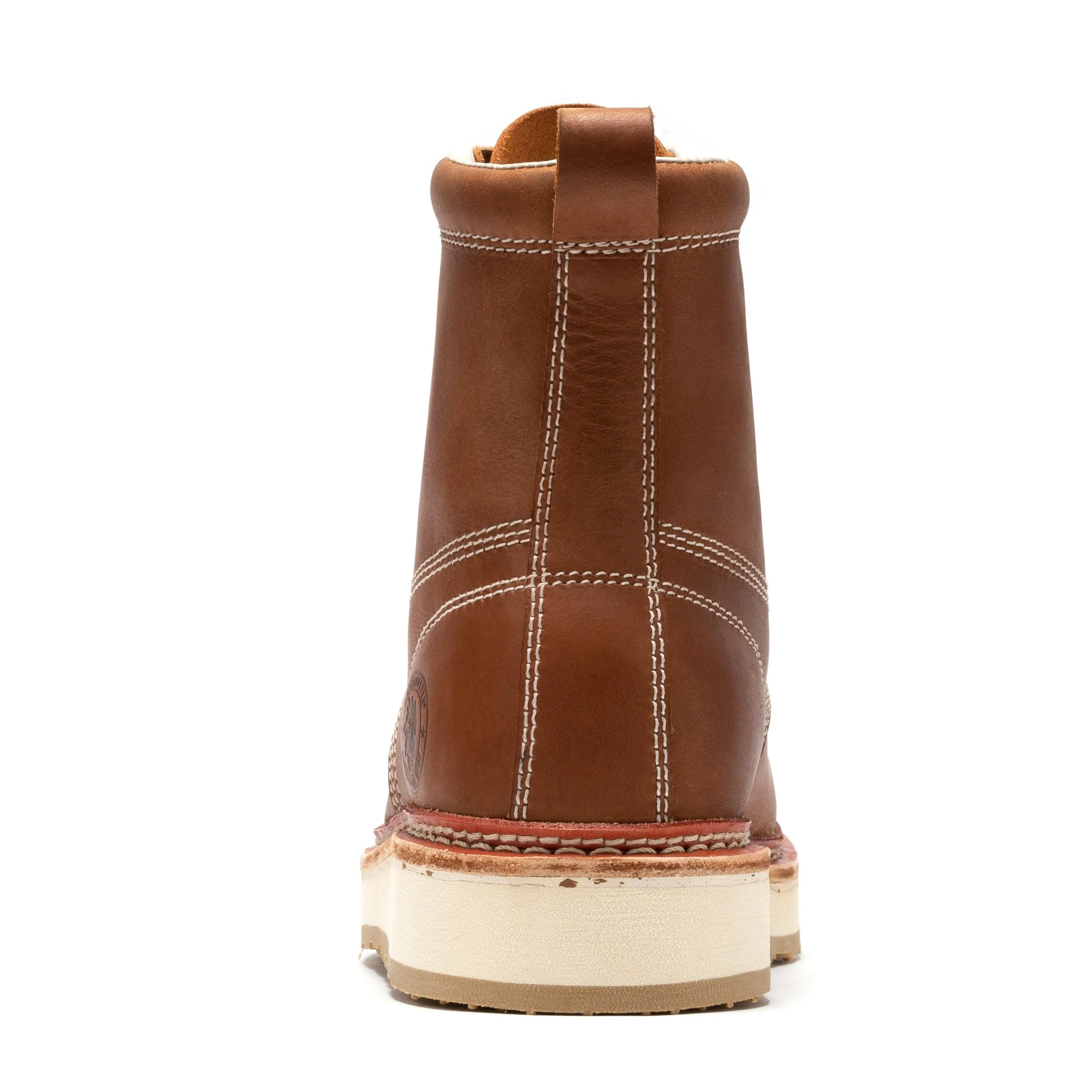 Norwood Men's 6 inch Brown Steel Toe Wedge Work Boots SAP621 - Image 6