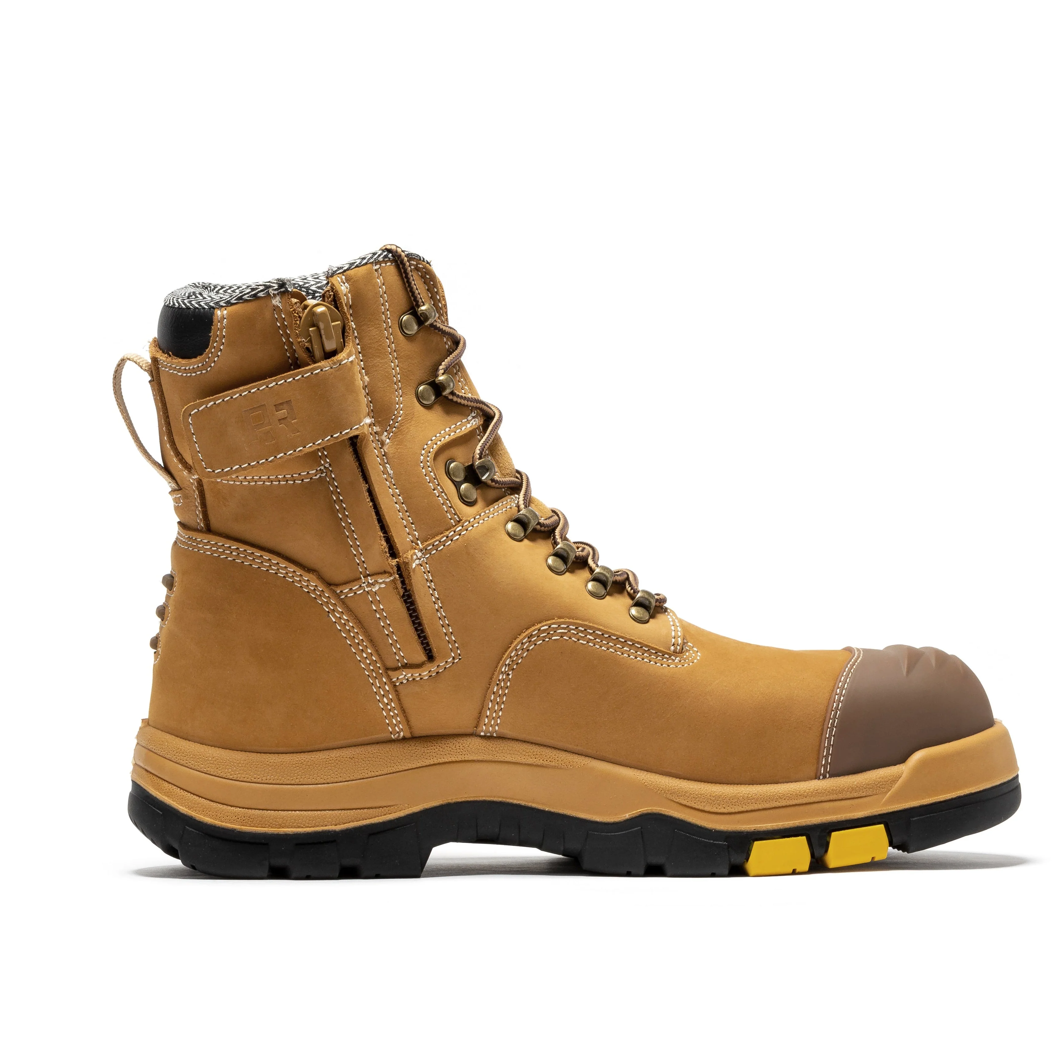 Roslyn Black 7 inch Zip-sided Composite Toe Leather Work Boots CP245Z - Image 10