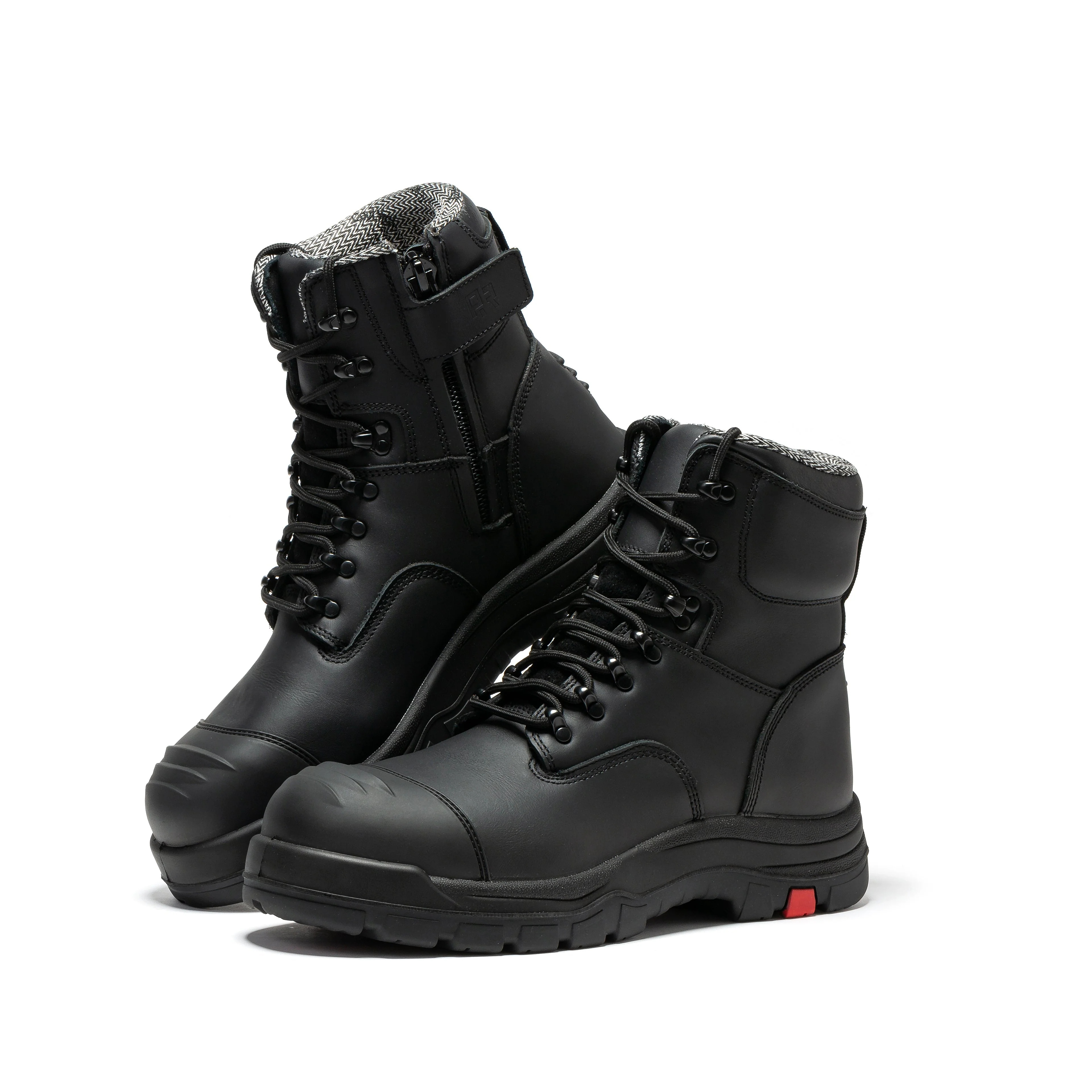 Roslyn Black 7 inch Zip-sided Composite Toe Leather Work Boots CP245Z - Image 7