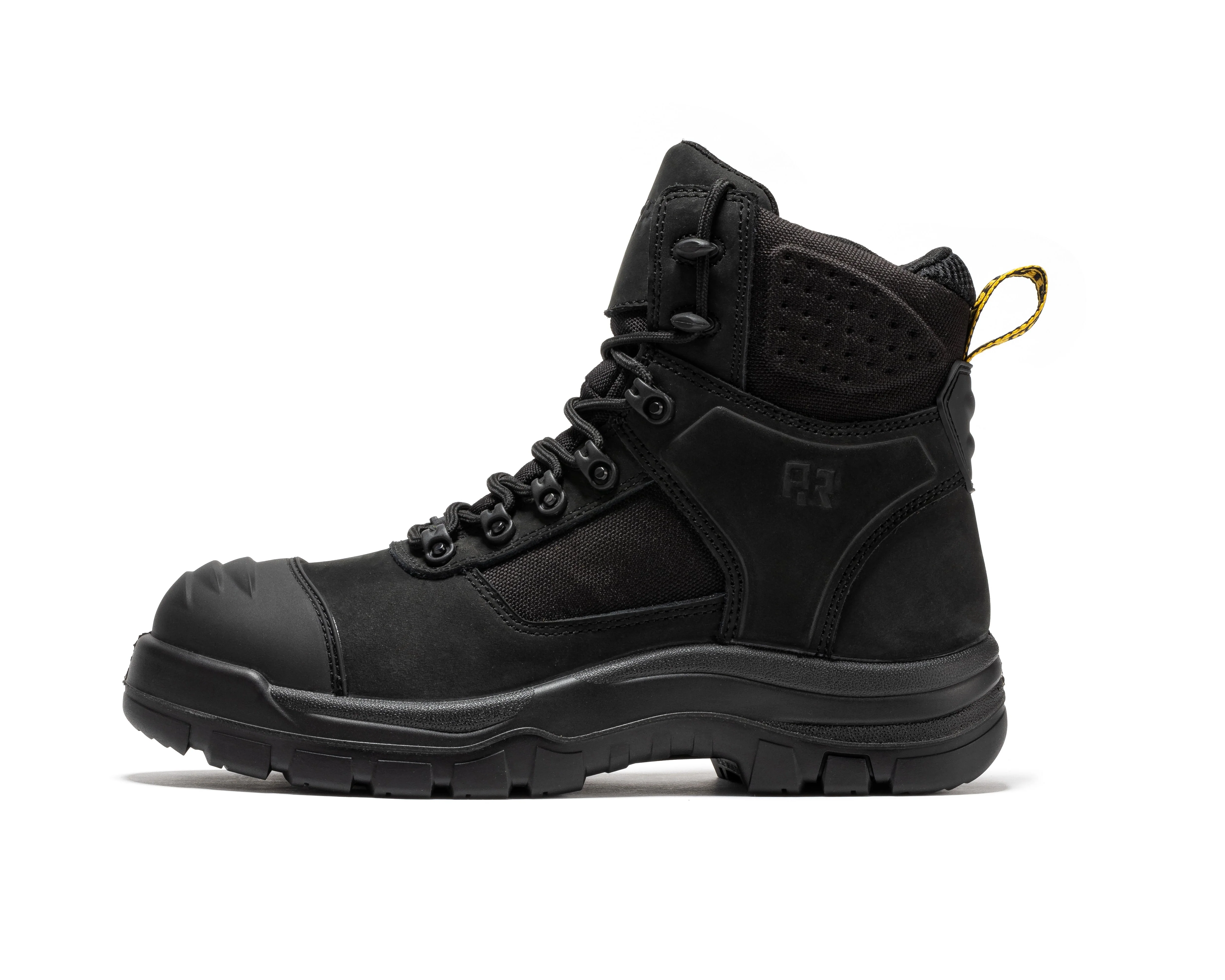 Stowe Black 7 inch Composite Toe Leather Work Boots CP212BK - Image 4