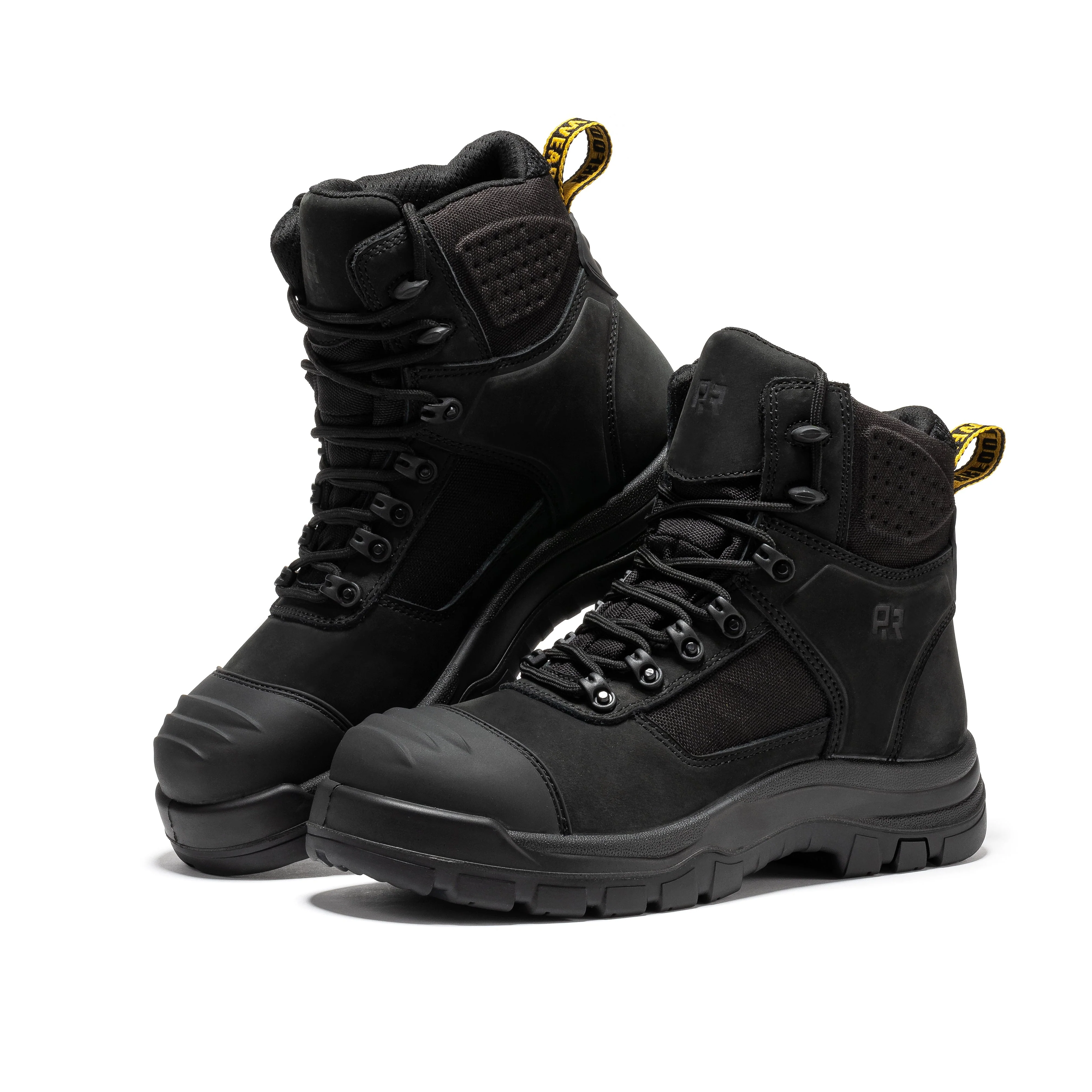 Stowe Black 7 inch Composite Toe Leather Work Boots CP212BK - Image 6