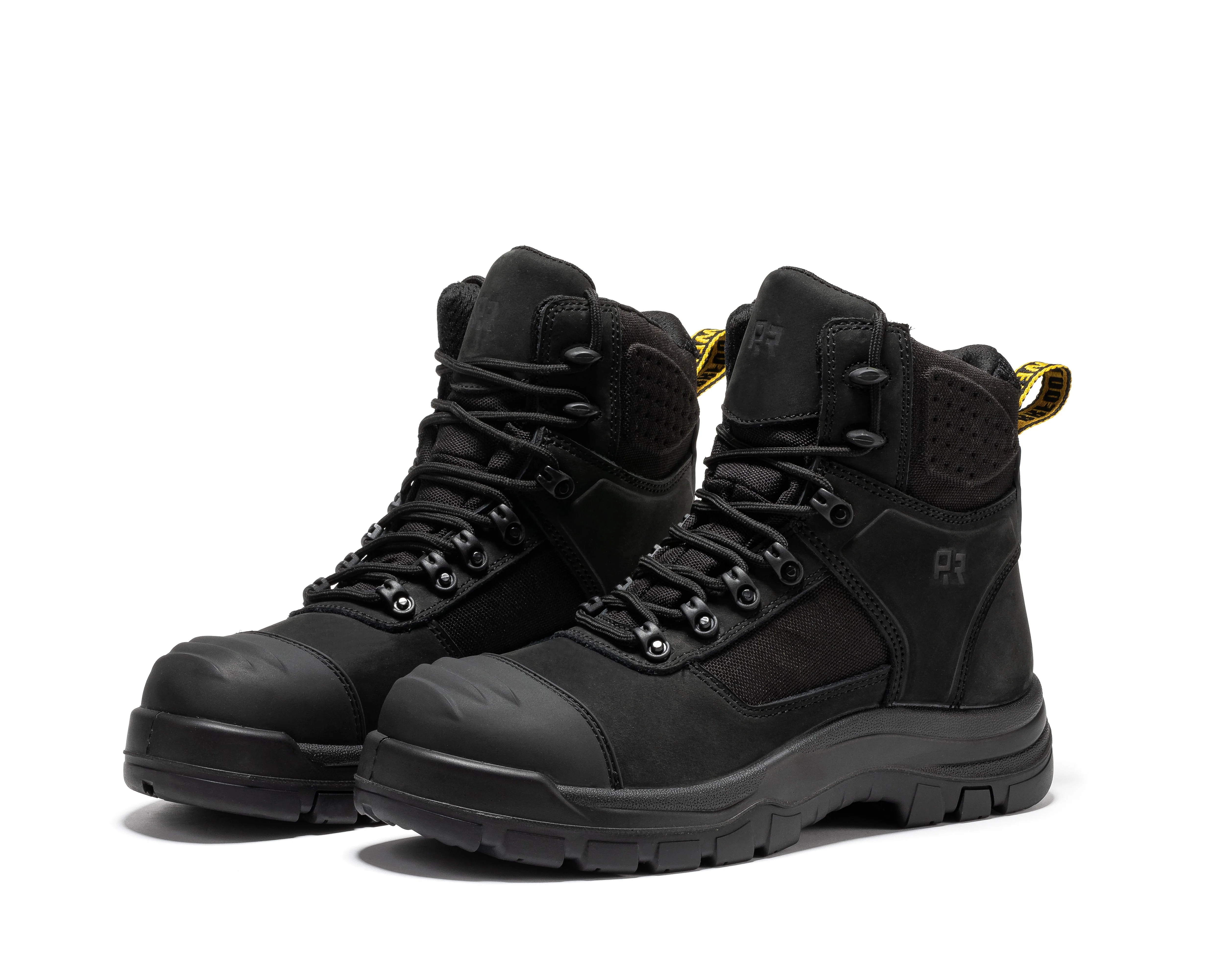 Stowe Black 7 inch Composite Toe Leather Work Boots CP212BK - Image 7
