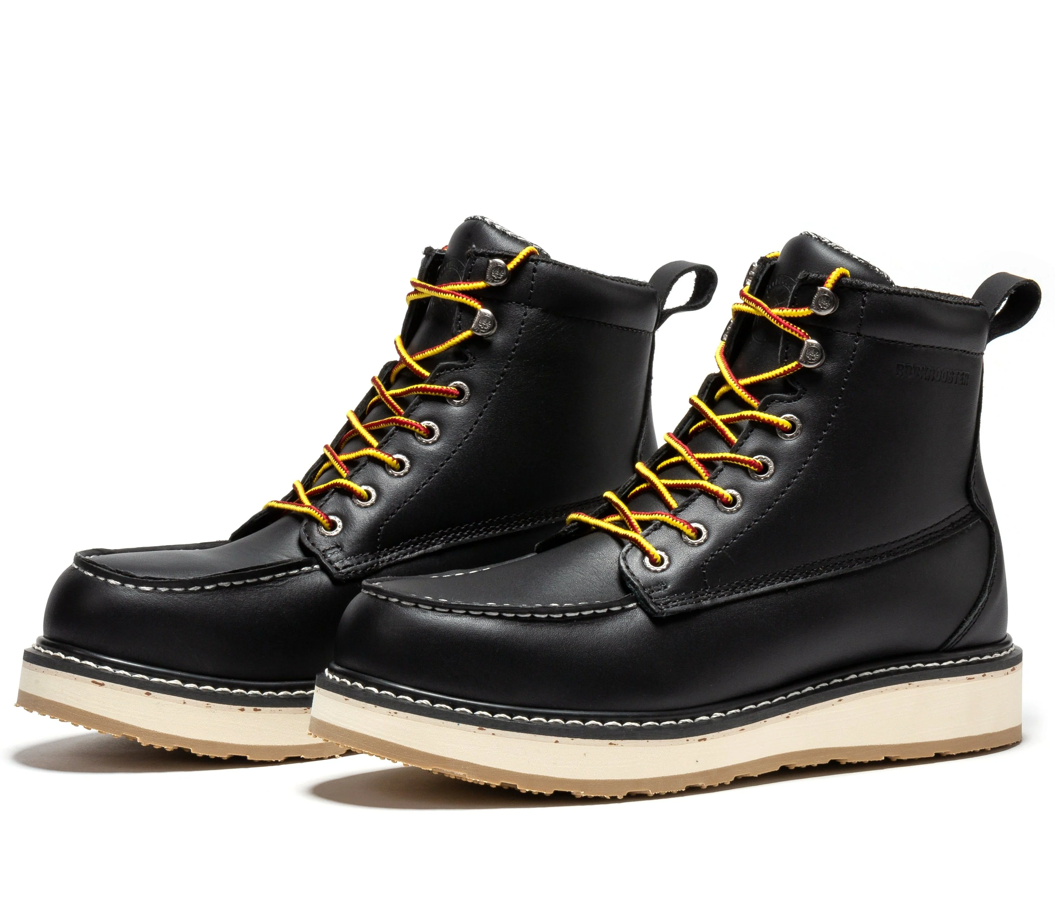 Trinidad Men's 6 inch Black Steel Toe Wedge Work Boots SAP2301 - Image 9