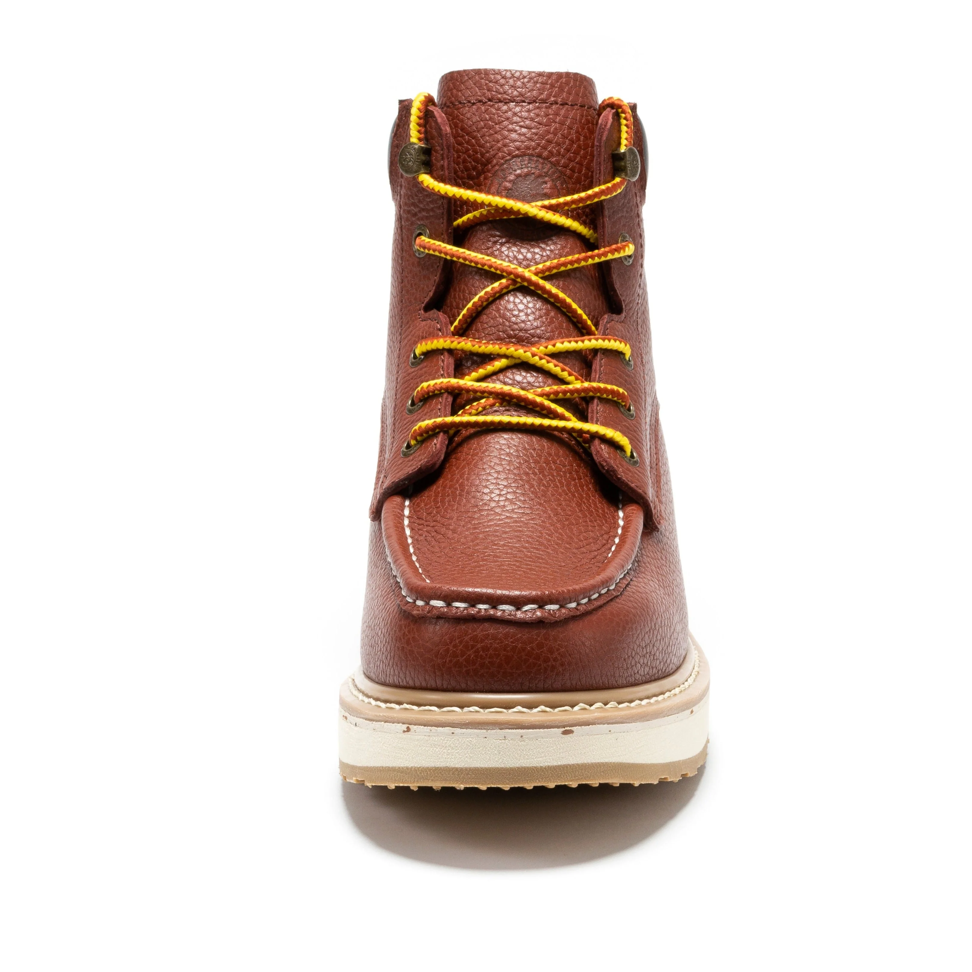 Walker Men's 6 Inch Brown Soft Toe Wedge Work Boots SAP360 - Image 5