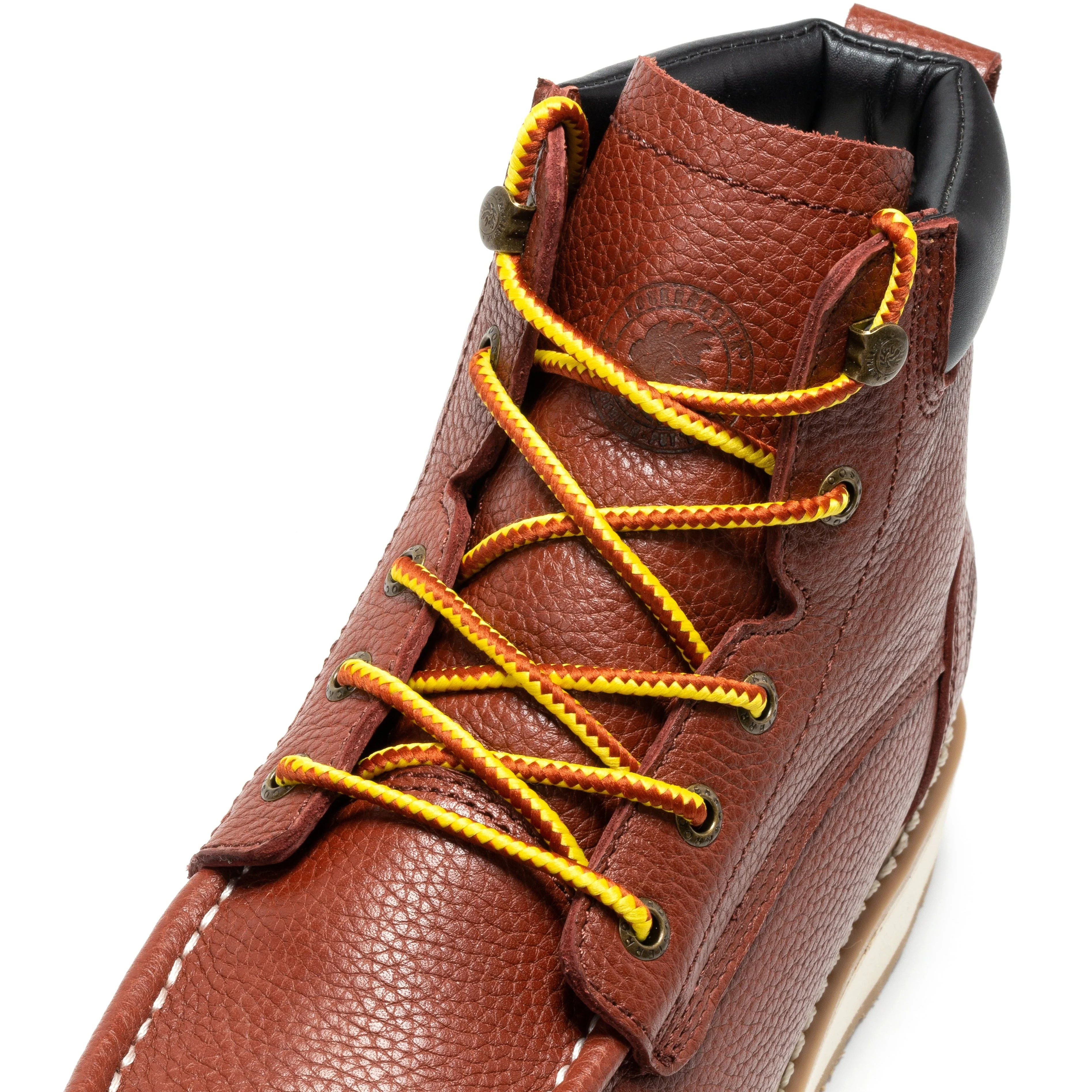 Walker Men's 6 Inch Brown Soft Toe Wedge Work Boots SAP360 - Image 7