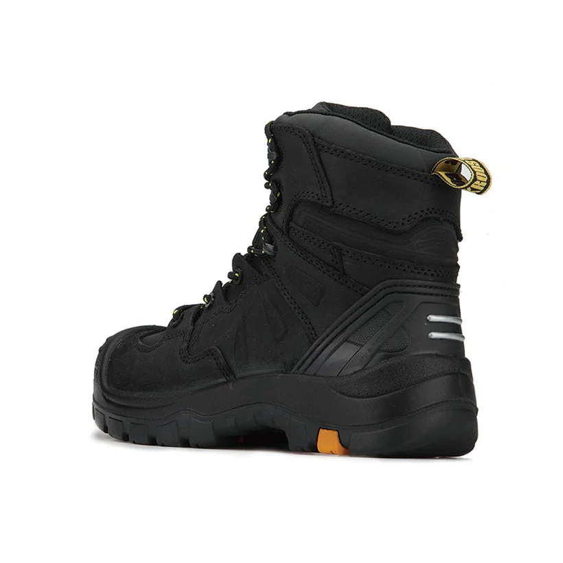 Woodland Black 6 inch Composite Toe Leather Work Boots AK609 - Image 3