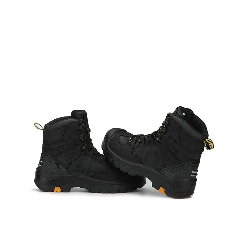Woodland Black 6 inch Composite Toe Leather Work Boots AK609 - Image 5
