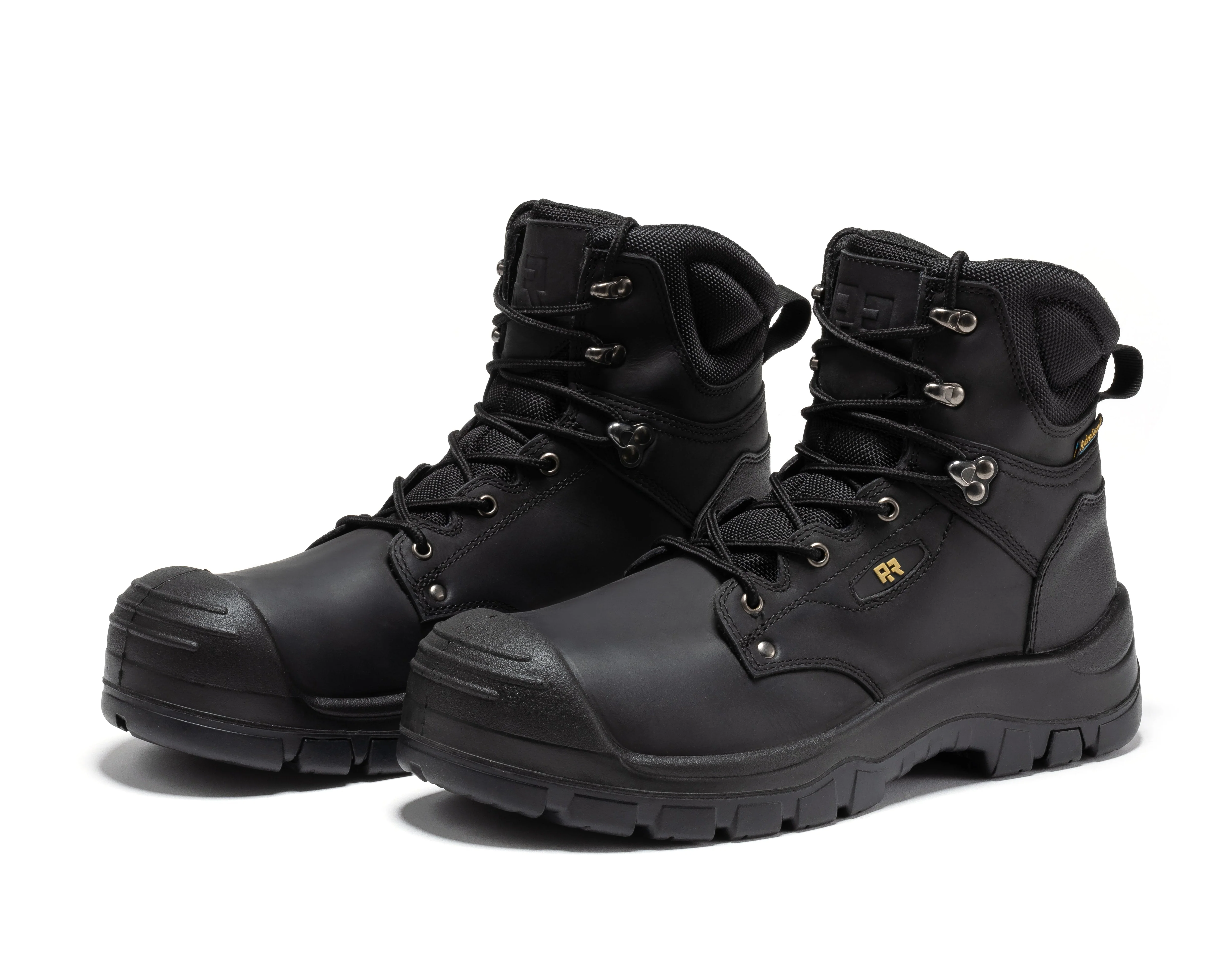 Woodland Black 6 inch Waterproof Composite Toe Leather Work Boots AK662 - Image 10