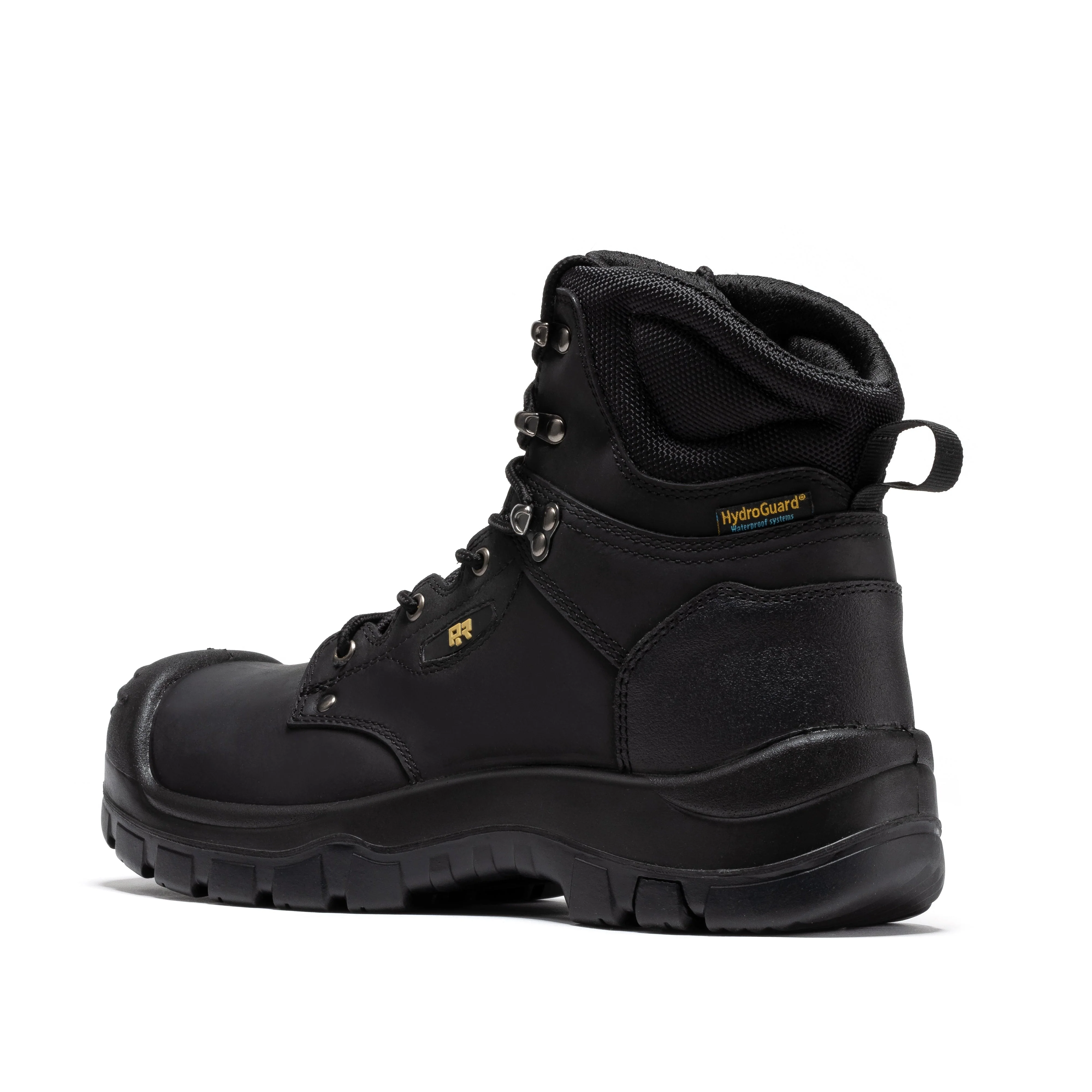 Woodland Black 6 inch Waterproof Composite Toe Leather Work Boots AK662 - Image 2
