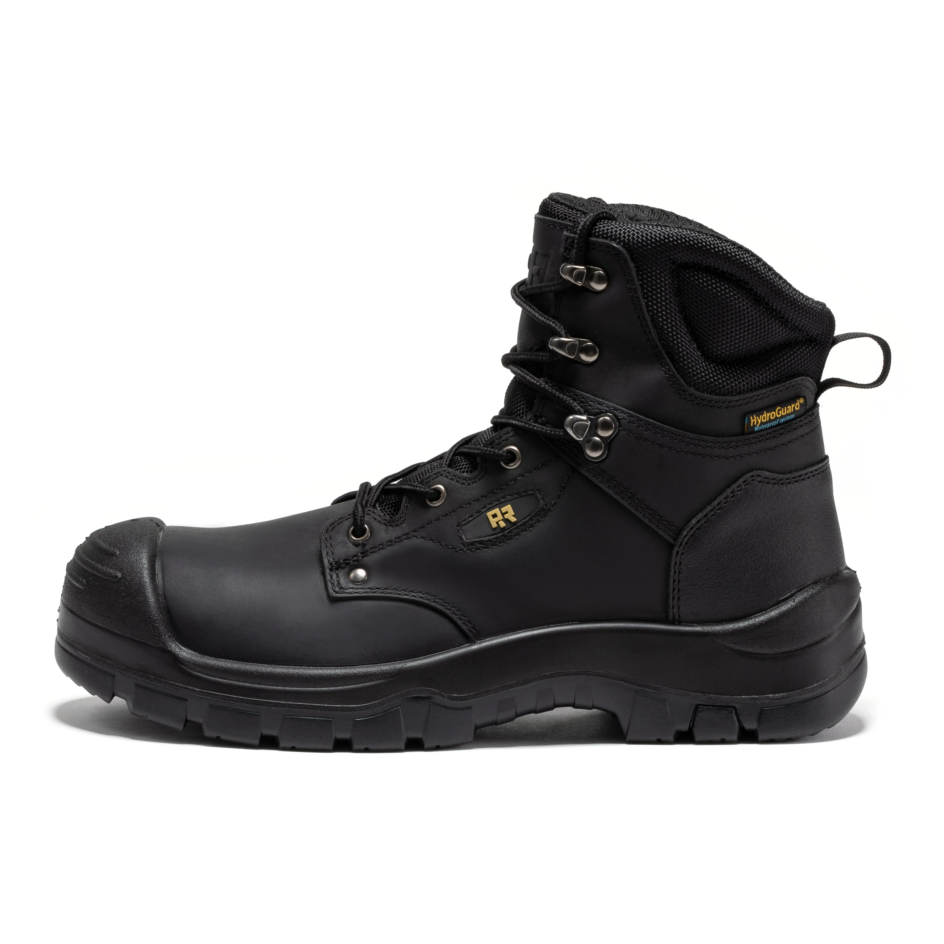Woodland Black 6 inch Waterproof Composite Toe Leather Work Boots AK662 - Image 3