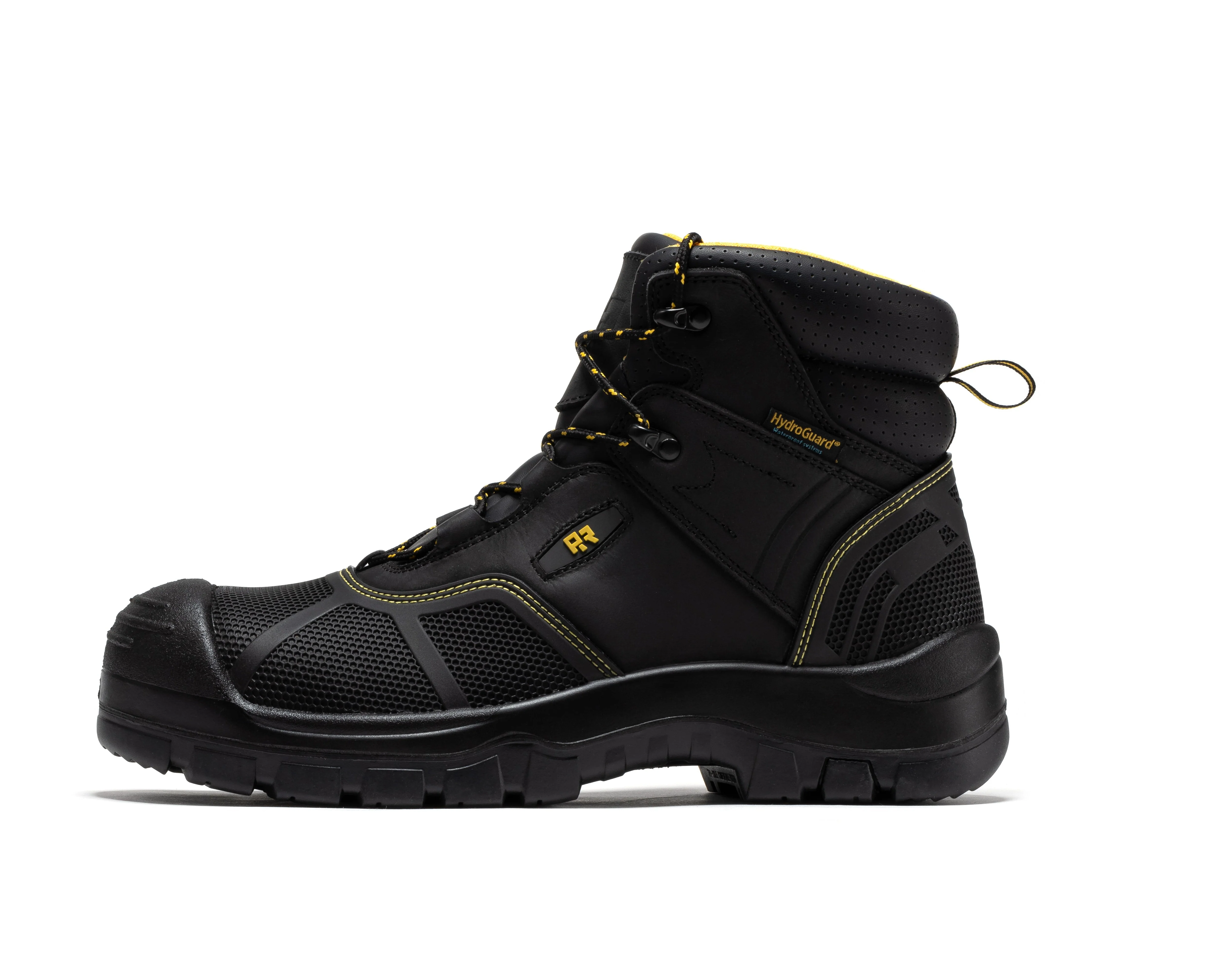 Woodland Black 6 inch Waterproof Composite Toe Leather Work Boots AK663 - Image 3