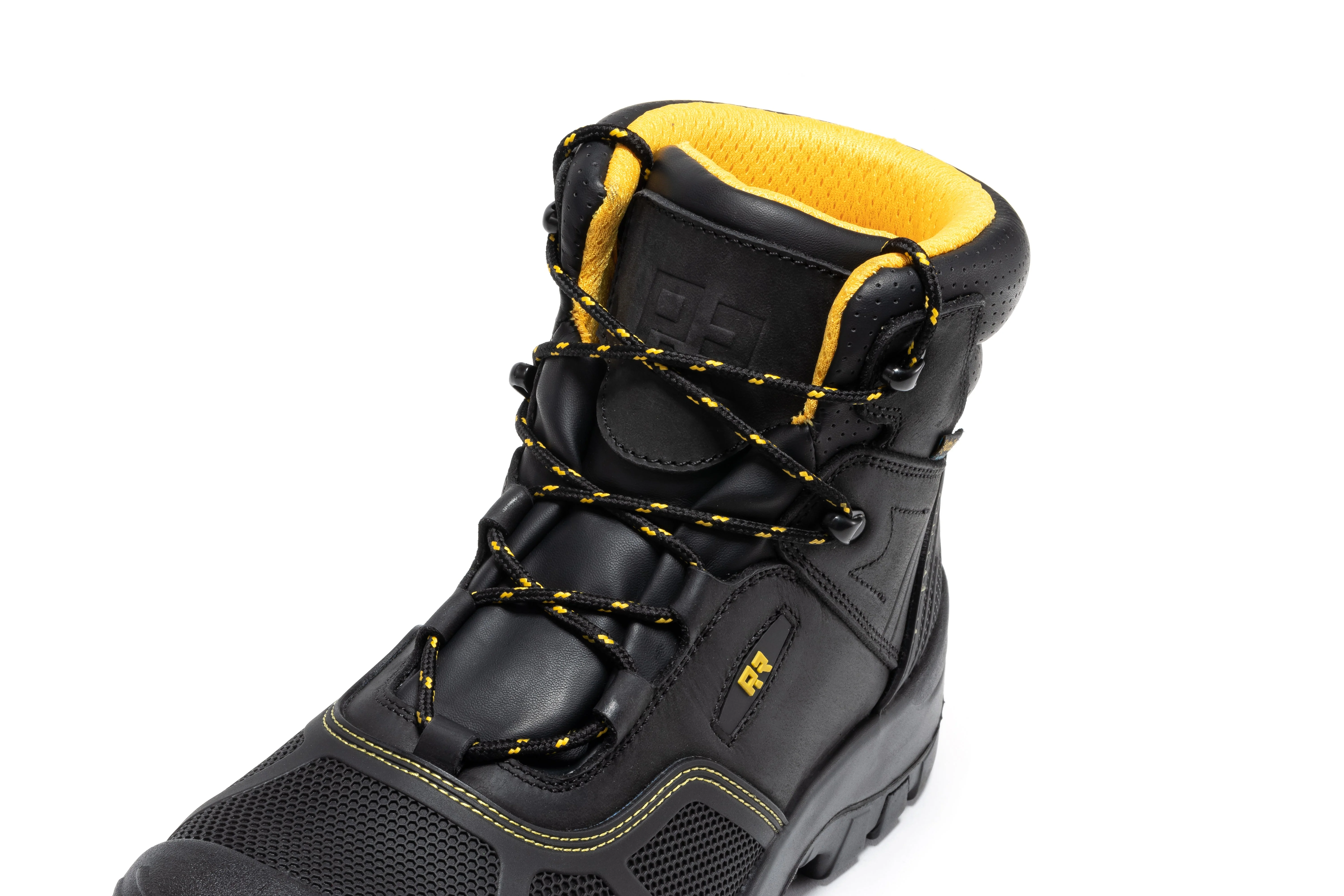 Woodland Black 6 inch Waterproof Composite Toe Leather Work Boots AK663 - Image 4