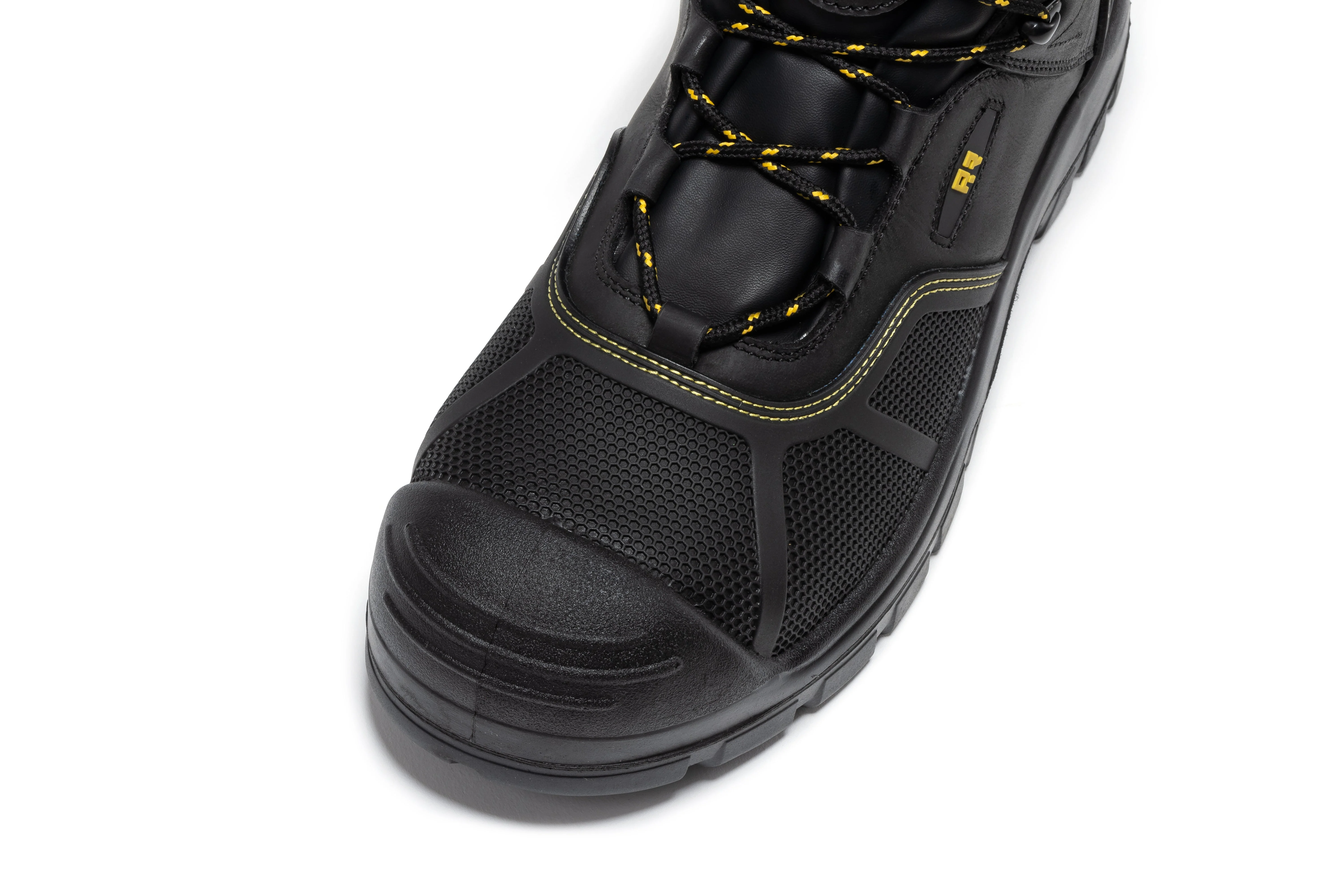 Woodland Black 6 inch Waterproof Composite Toe Leather Work Boots AK663 - Image 7
