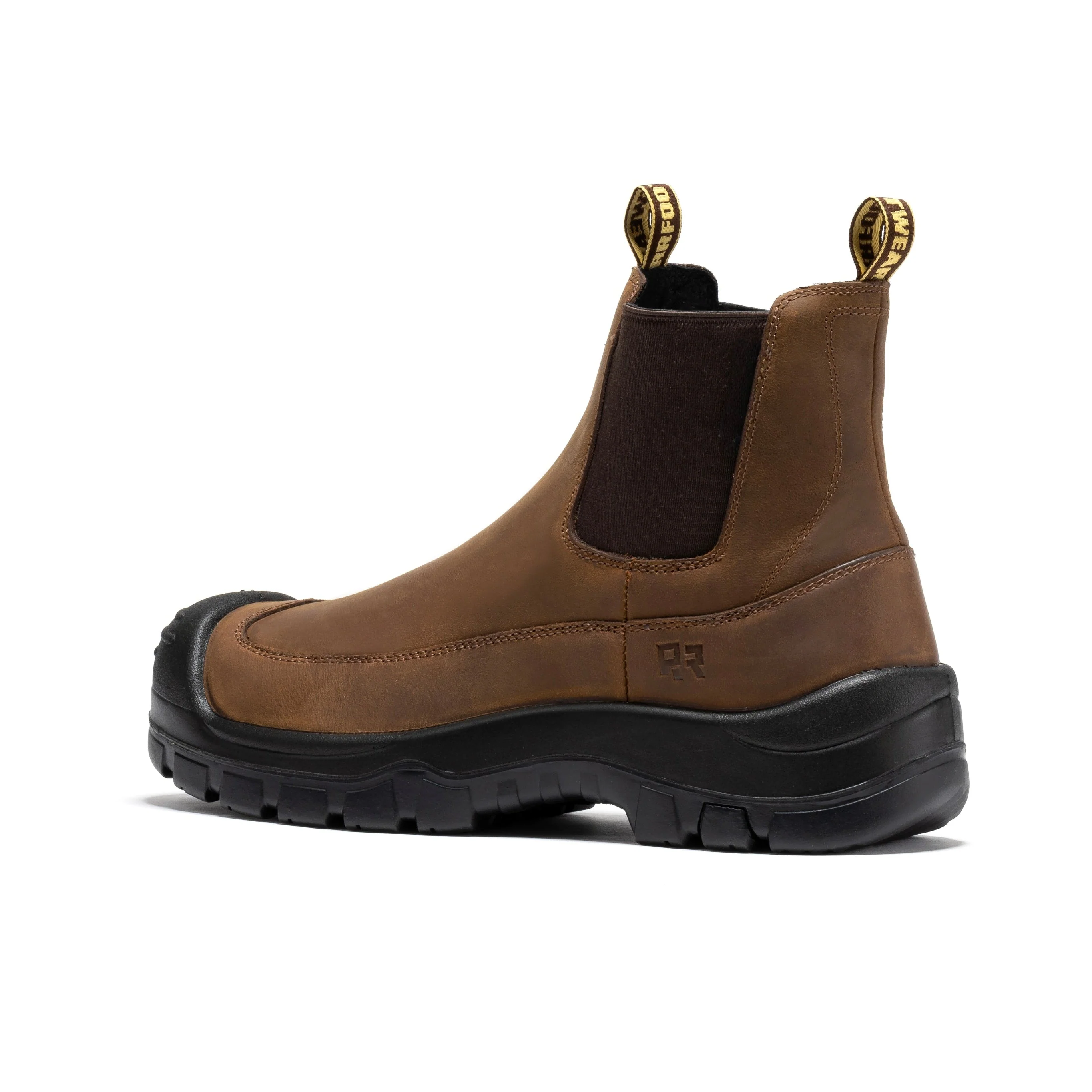 Woodland Brown 6 inch Composite Toe Pull-on Leather Work Boots AK664 - Image 2