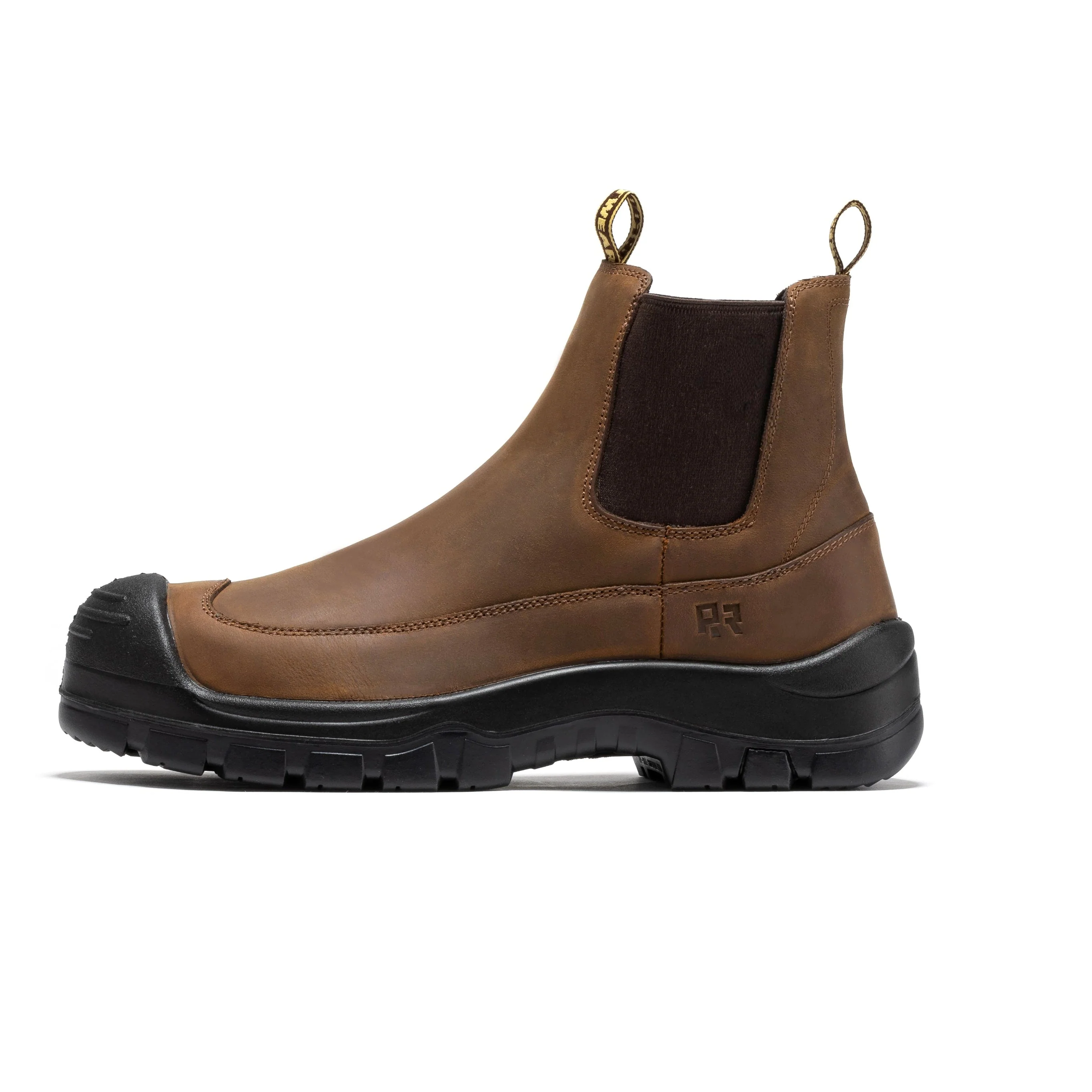 Woodland Brown 6 inch Composite Toe Pull-on Leather Work Boots AK664 - Image 3