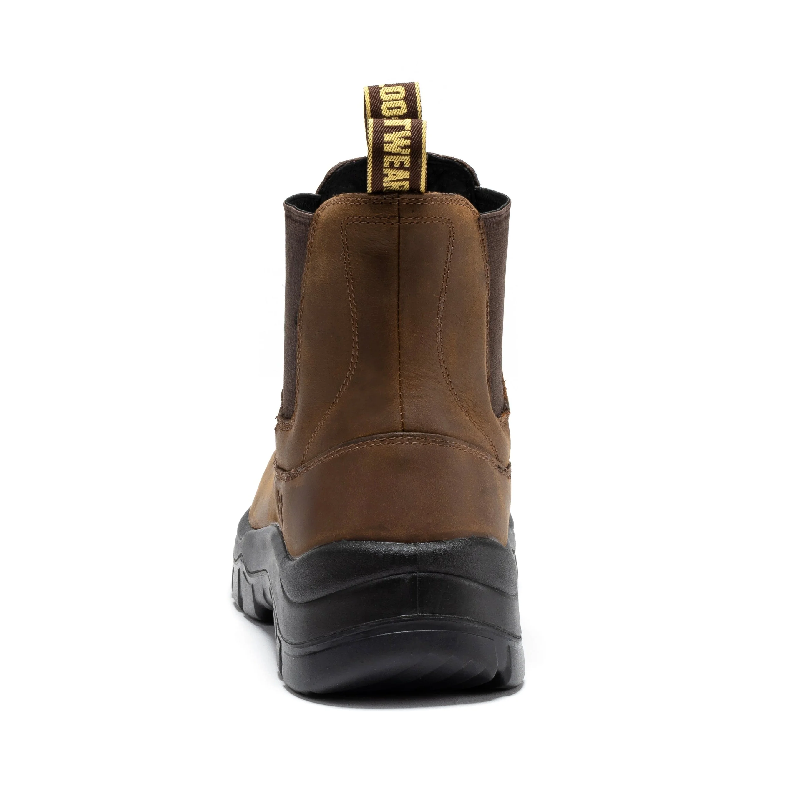 Woodland Brown 6 inch Composite Toe Pull-on Leather Work Boots AK664 - Image 4