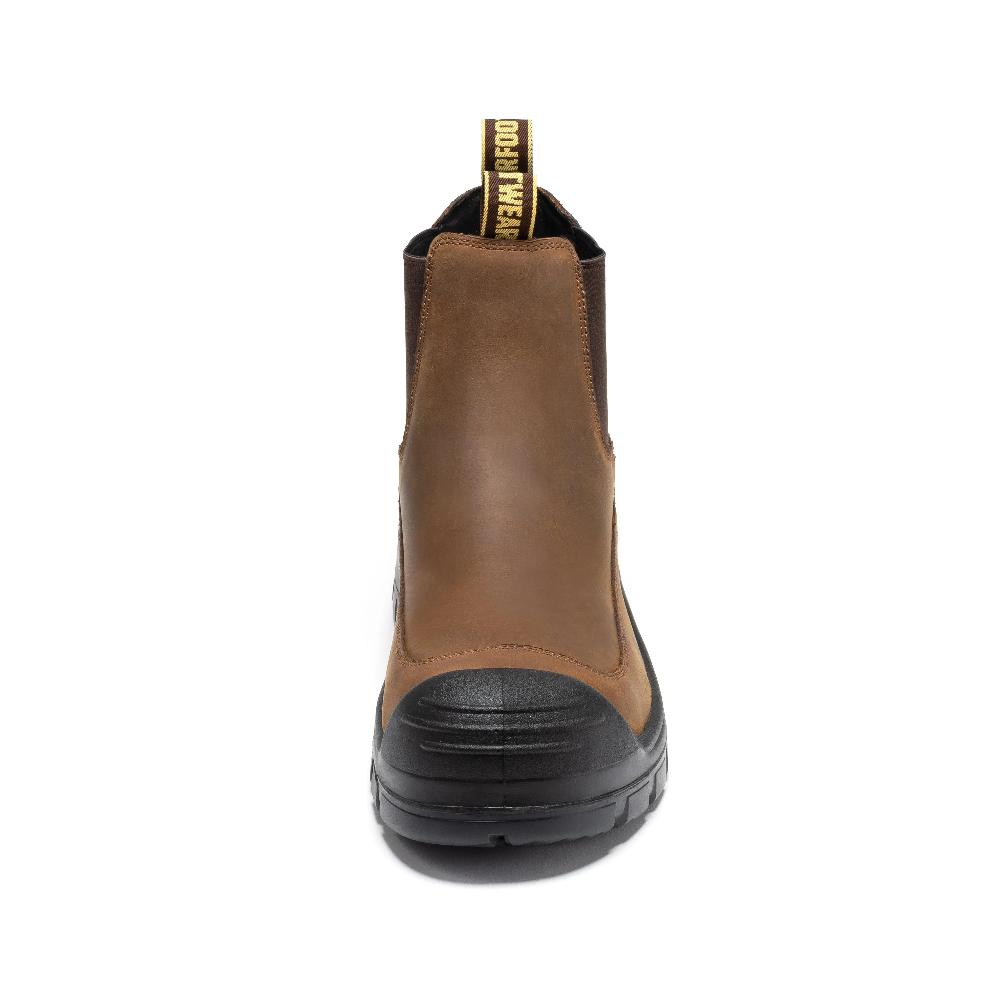Woodland Brown 6 inch Composite Toe Pull-on Leather Work Boots AK664 - Image 5