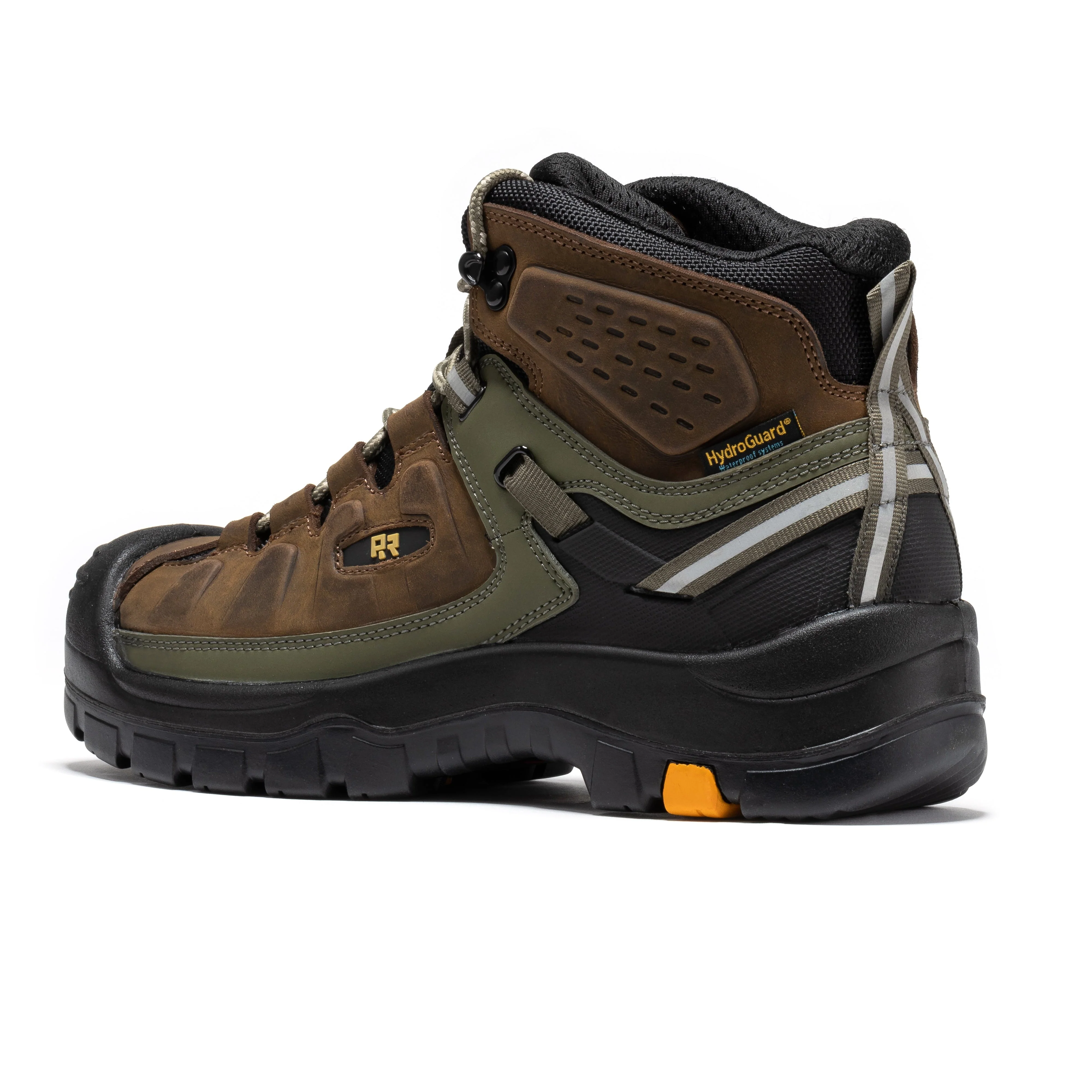 Woodland Brown 6 inch Composite Toe Waterproof Leather Work Boots AK661 - Image 2