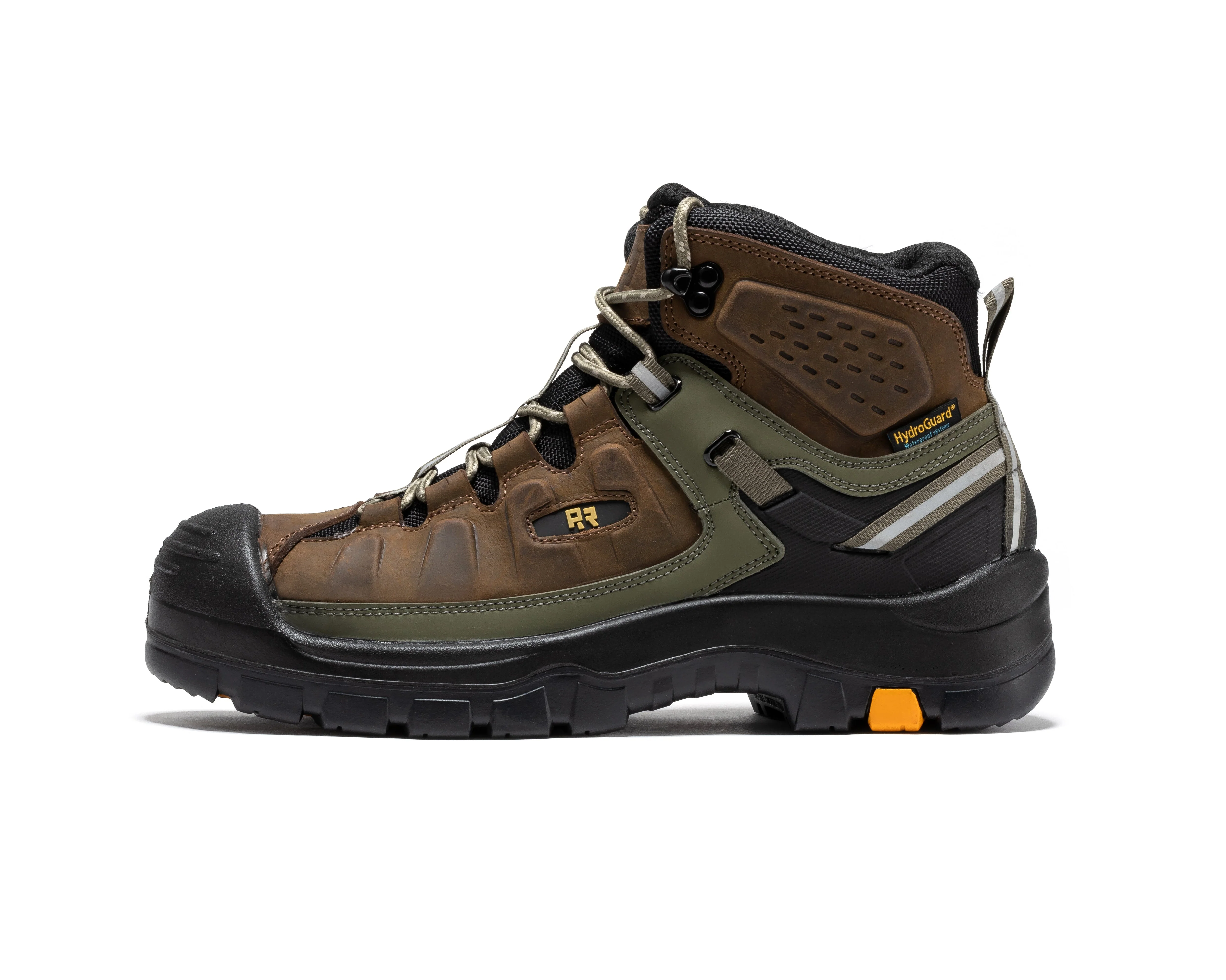 Woodland Brown 6 inch Composite Toe Waterproof Leather Work Boots AK661 - Image 4